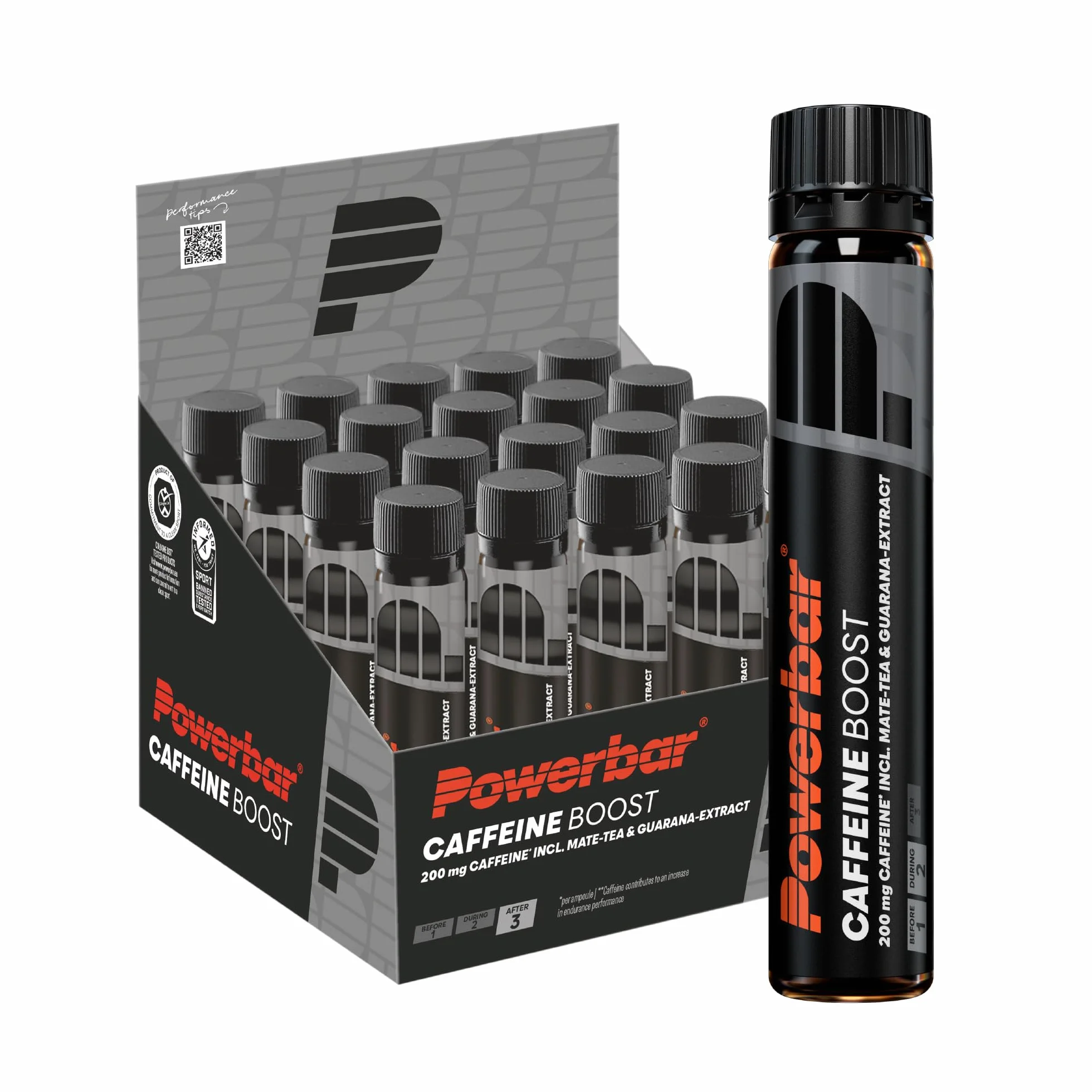 Powerbar Black Line Caffeine Boost 20x25ml 200mg de cafeína