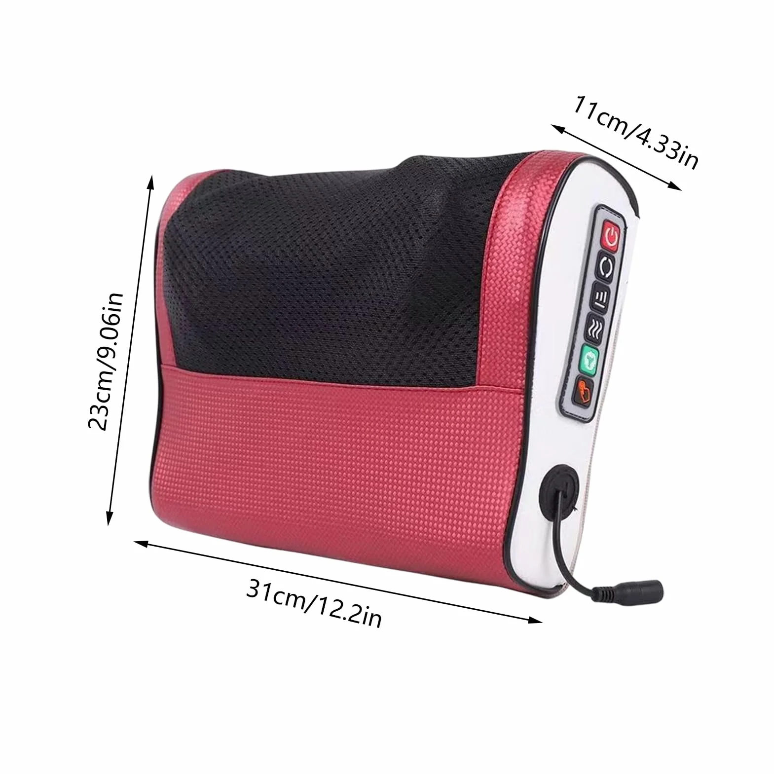 Cojín de Masaje Eléctrico para Hombros y Piernas, Tejido Profundo Portátil