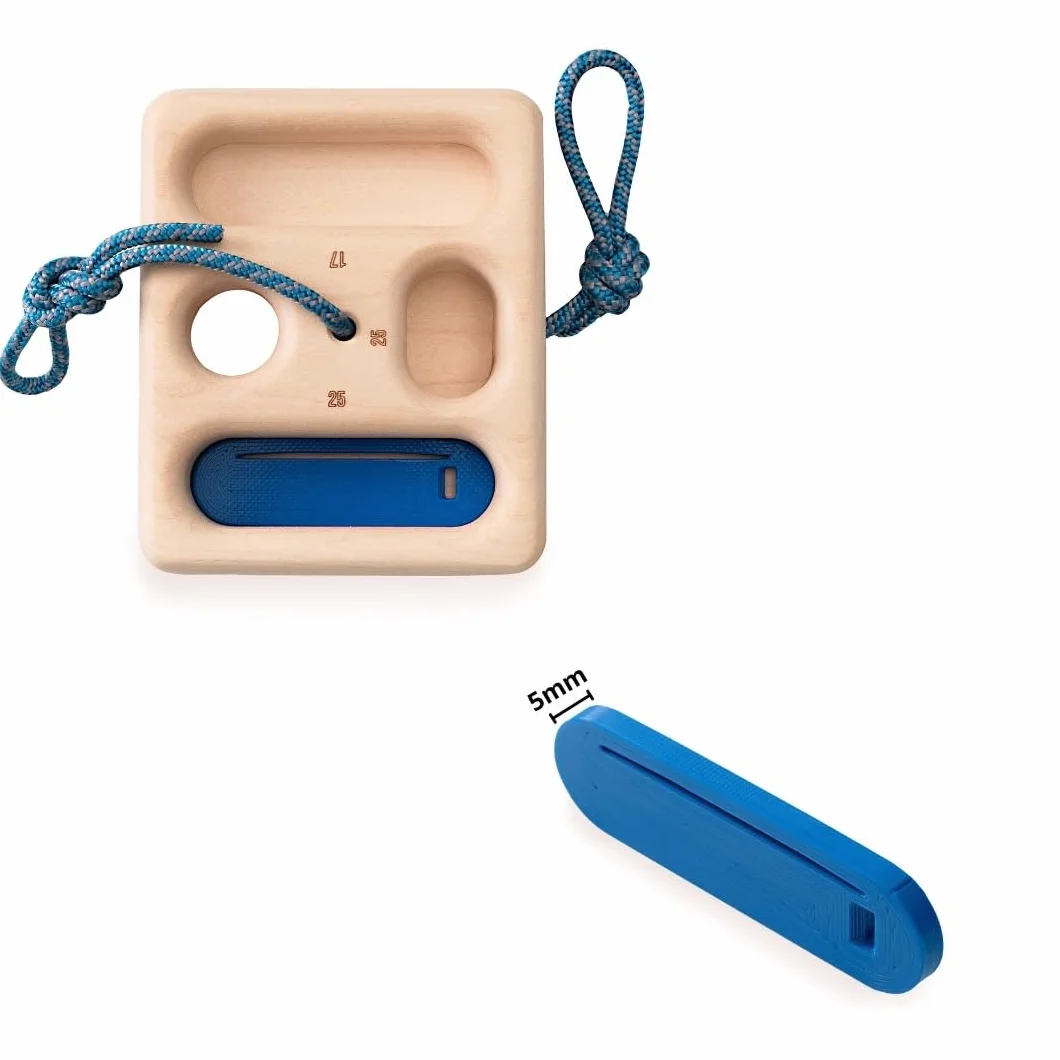 WhiteOak Pocket - Tabla portátil para colgar de madera, 12 x 10 x 3 cm, portátil, para entrenamiento de escalada, accesorio para escalada