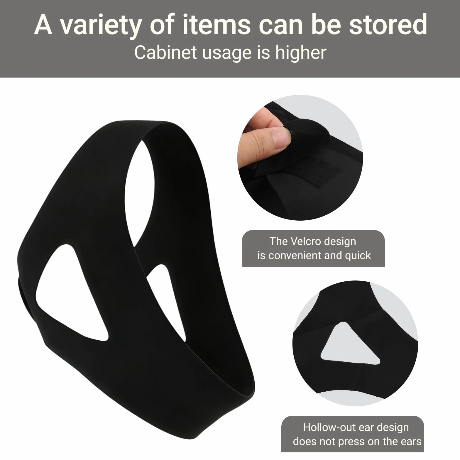 Correa Antironquidos Ajustable Universal para Barbilla, Dispositivo para Reducir Ronquidos y Boca Seca, Compatible con Máscaras de Sueño
