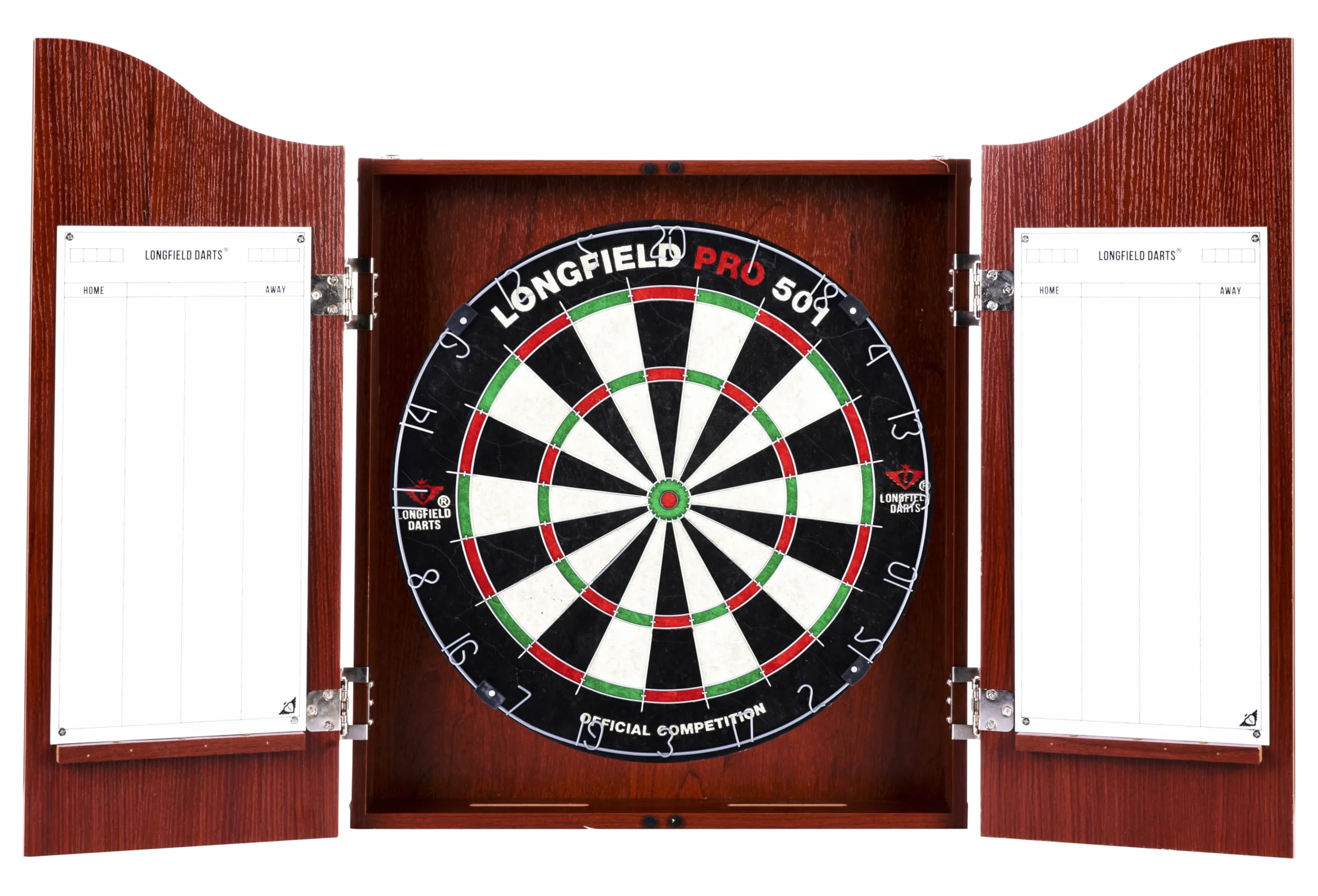 Engelhart Dartschrank de Madera, sisal Dartscheibe Inclusive 6 Darts 18gr y Accesorios