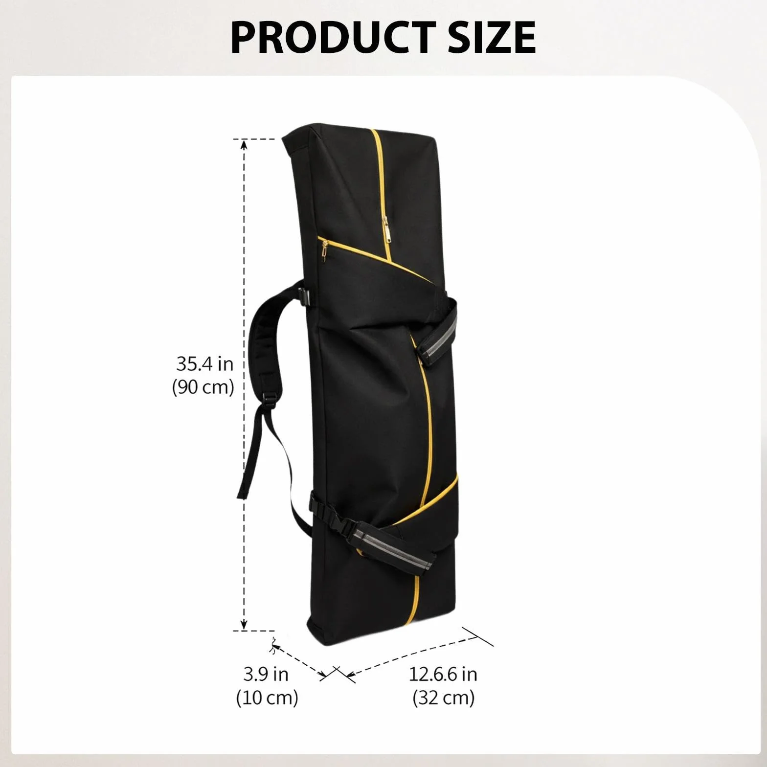 Mochila para Patineta Bolso de Hombro para Monopatín Mochila para Longboard Estuche Resistente con Tela Oxford Y Correas Anchas Adecuada para