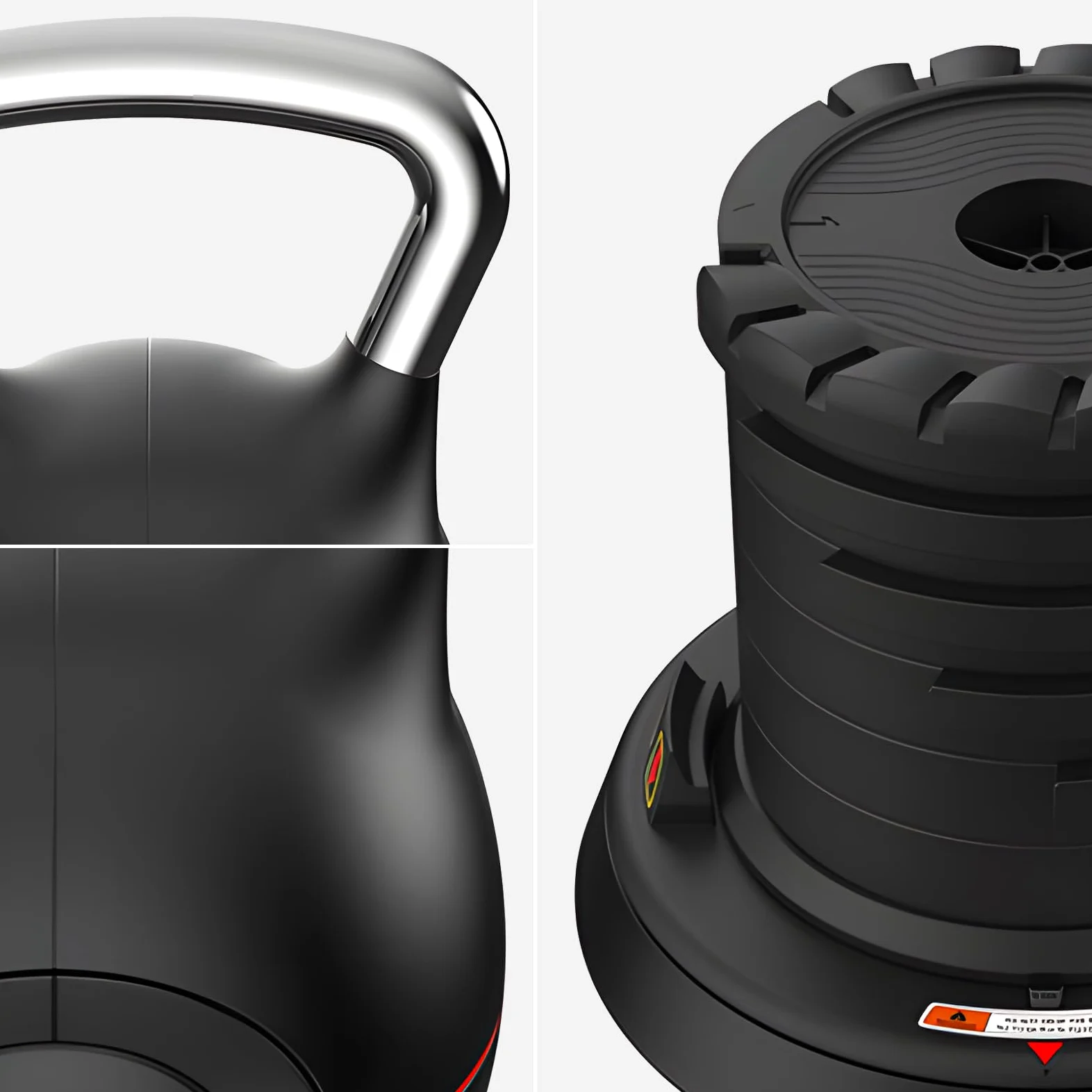 Pesa rusa ajustable, 7 en 1 de 2 a 20 kg, mango de aluminio sólido, ajuste rápido de peso para gimnasio en casa, adecuado para entrenamiento de fuerza de personas en todas las etapas.