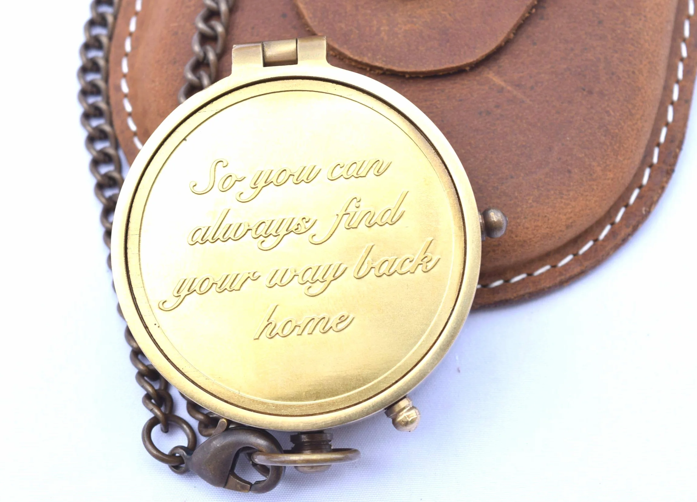 Brújula de Camping con Grabado So You Can Always Find Your Way Back Home, brújula de Regalo para Navidad