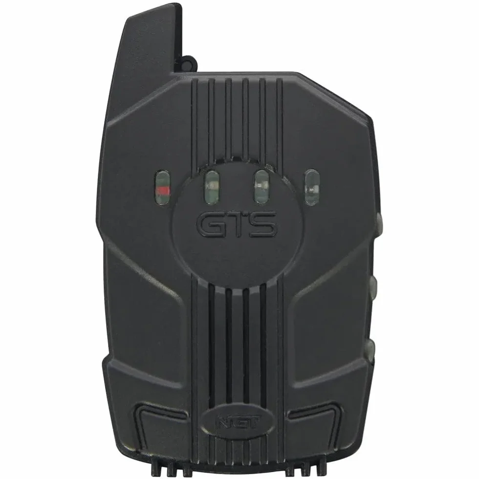 NGT GTS Pro Juego de 3 alarmas inalámbricas de picada con receptor – Sensibilidad, volumen y tono ajustables – Indicadores LED, función de memoria, construcción impermeable - Equipo de pesca de carpa