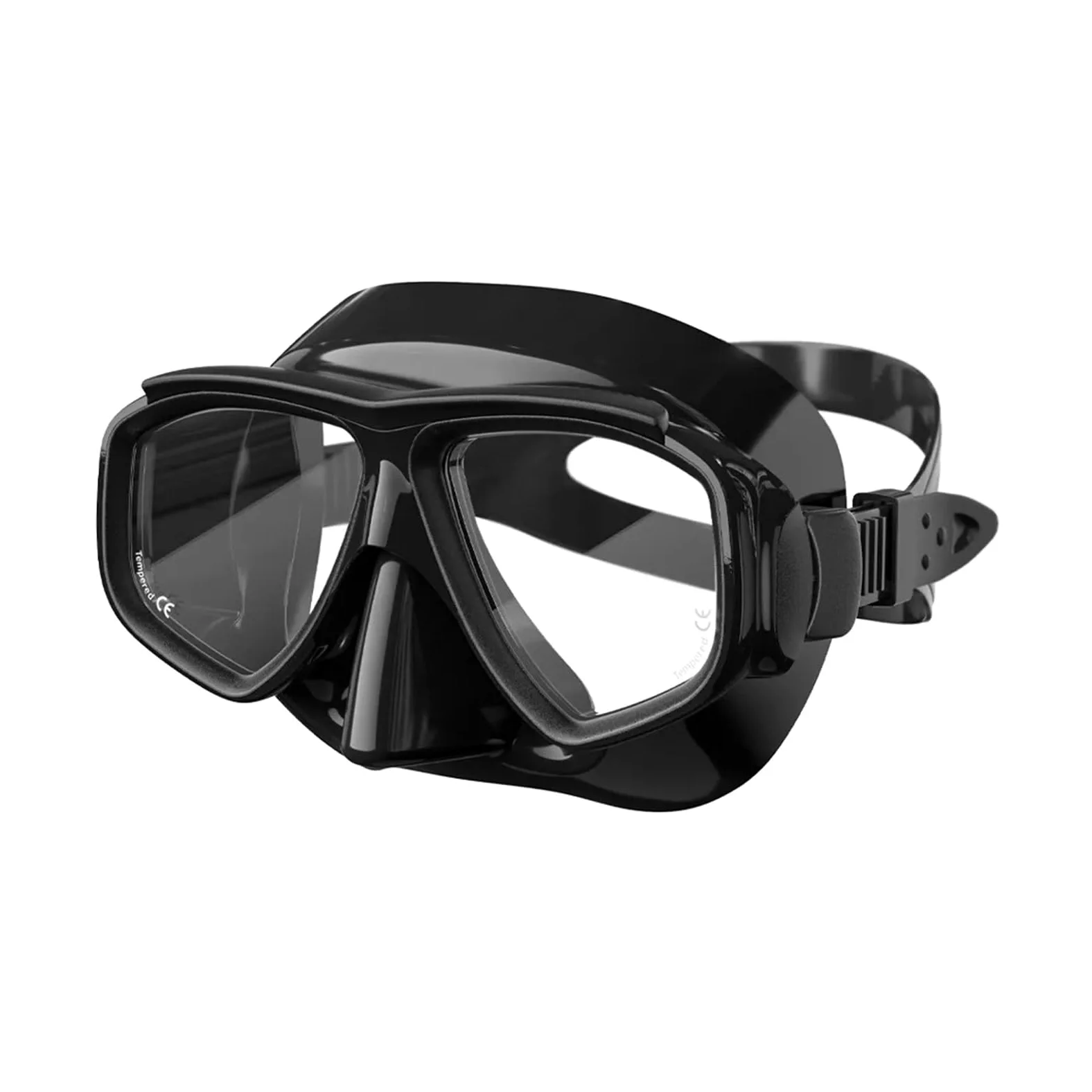 Genérico Máscara Profesional antivaho for natación y Buceo con protección UV, Gafas de Snorkel de Silicona y Juego de Tubos for Adultos