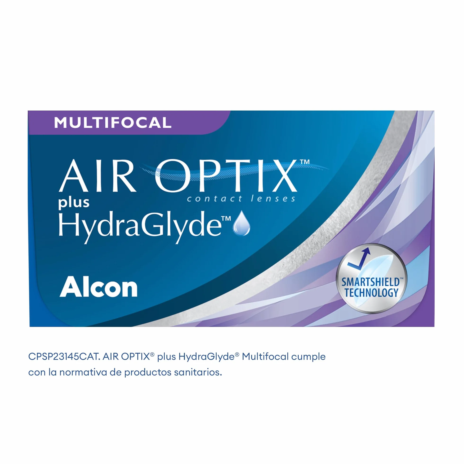 Air Optix plus HydraGlyde Multifocal Lentes de Contacto Progresivas Reemplazo Mensual Pack 6 R 8.6 mm D 14.2 mm Adición Baja +5.75 Dioptrías