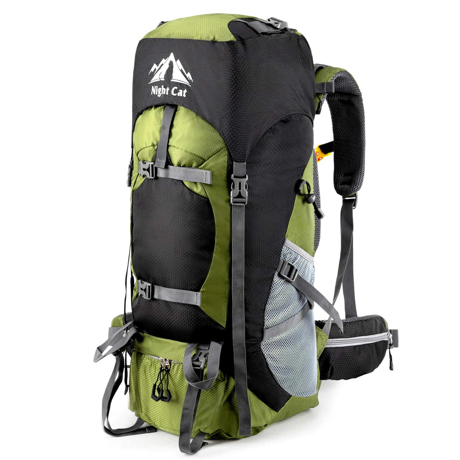 Night Cat 90L Mochila de Senderismo para Hombres Mujeres Macutos de Trekking