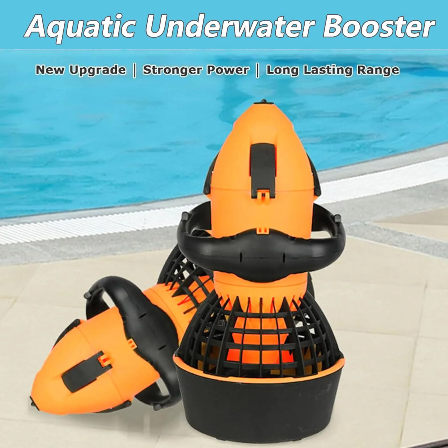 Scooter acuático, propulsor de natación y Buceo con batería, eléctrico de 500 W, para Deportes acuáticos, Piscinas, Buceo, Snorkel y Aventuras Marinas.