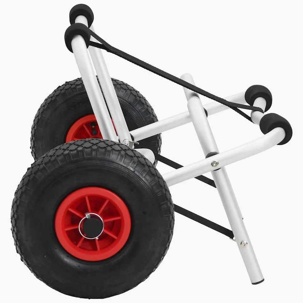 vidaXL 1/2x Carretilla Plegable de Transporte de Kayak Aluminio Carrito Canoa