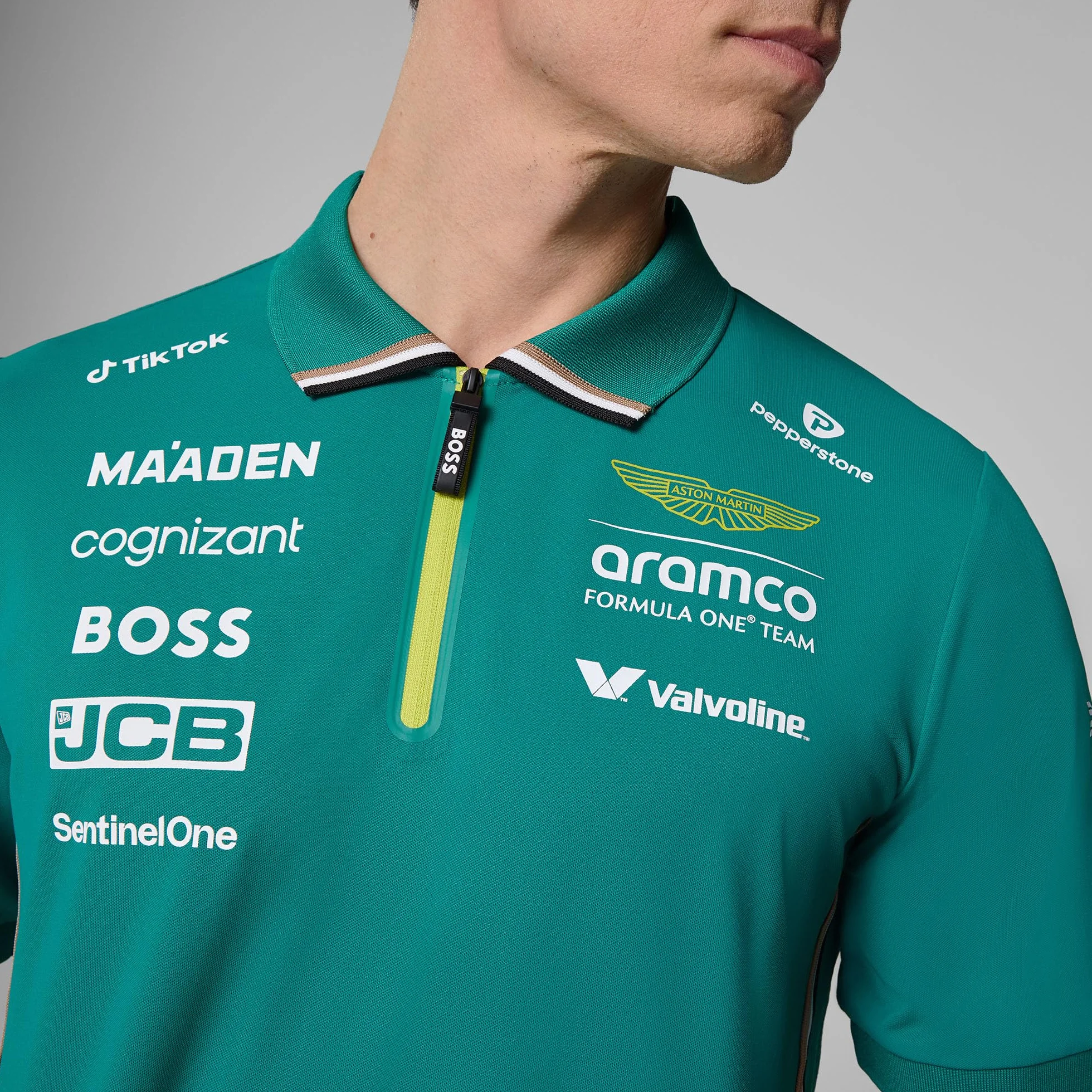 Aston Martin F1 2025 Polo del Equipo para Hombre