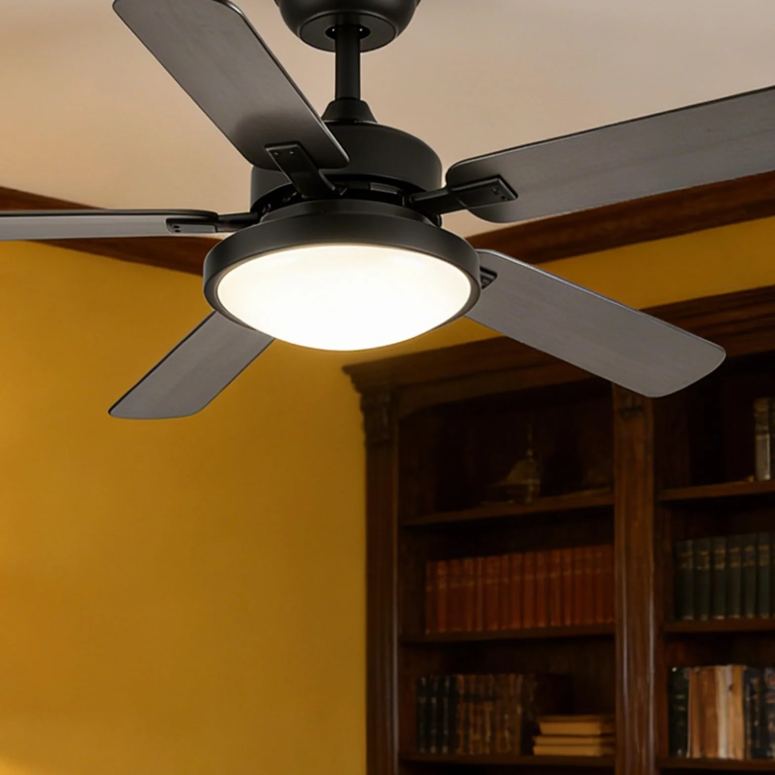 Toyvian Pantalla Lámpara Ventilador Techo Acrílico Blanco 21.5x21.5x7 cm Interior Moderna