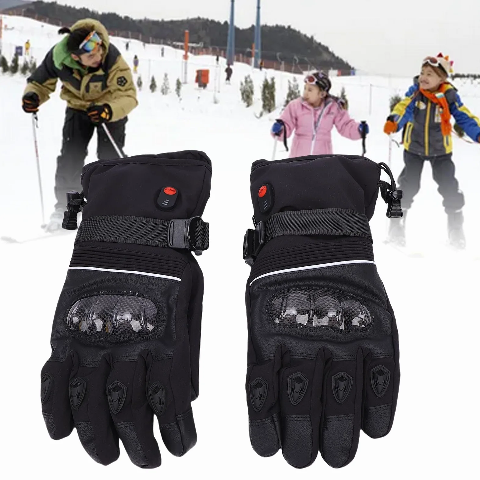 Calentados para Hombres y Mujeres, Recargables a Prueba de Viento WeatherShield Pantalla Táctil de esquí Calentados para Invierno Al Aire Trabajo Pesca Senderismo Camping