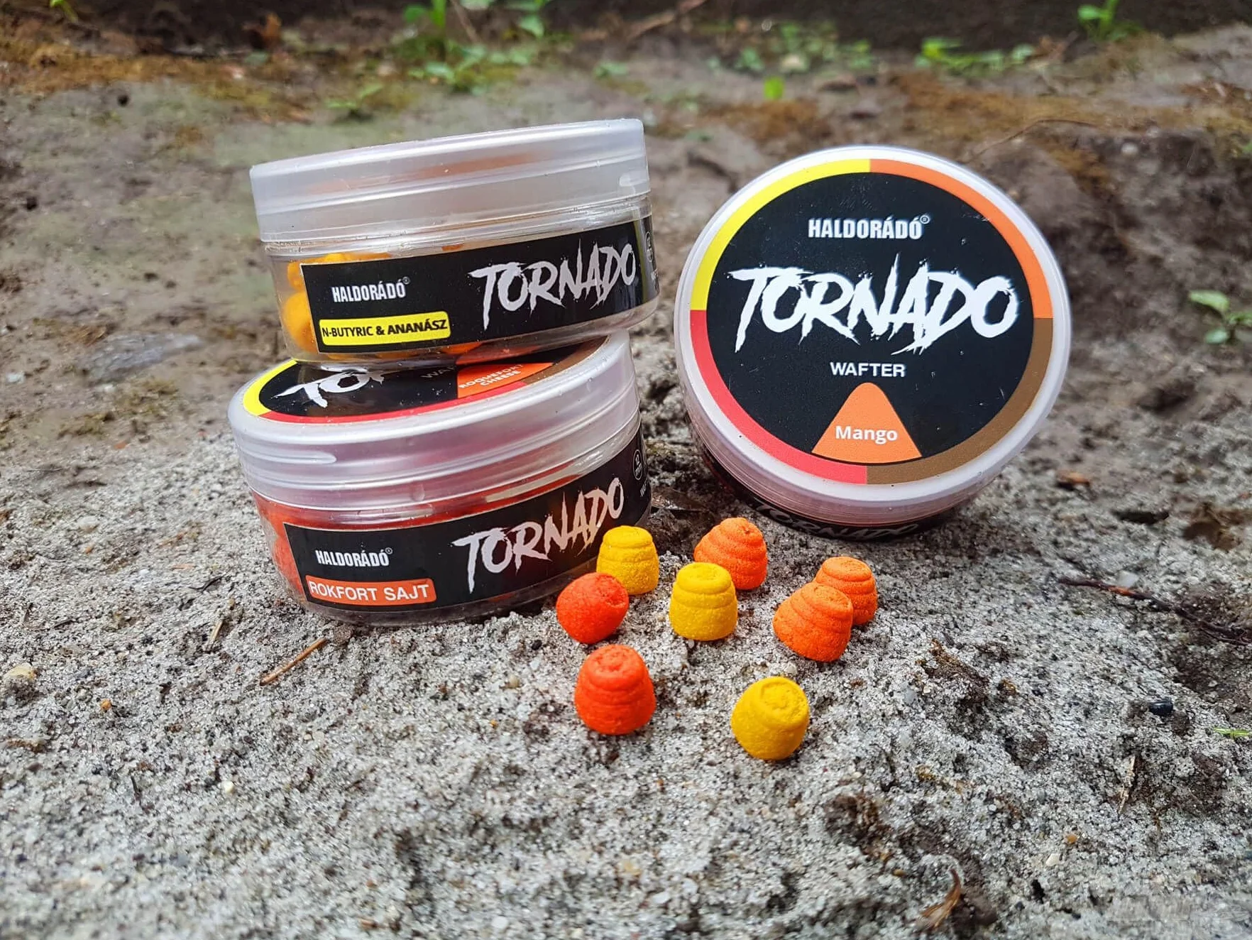 Haldorado Tornado Wafter Piña+N-Butyric 12mm, hookbait carpfishing, cebo flumino, cebo 100% bidegradable