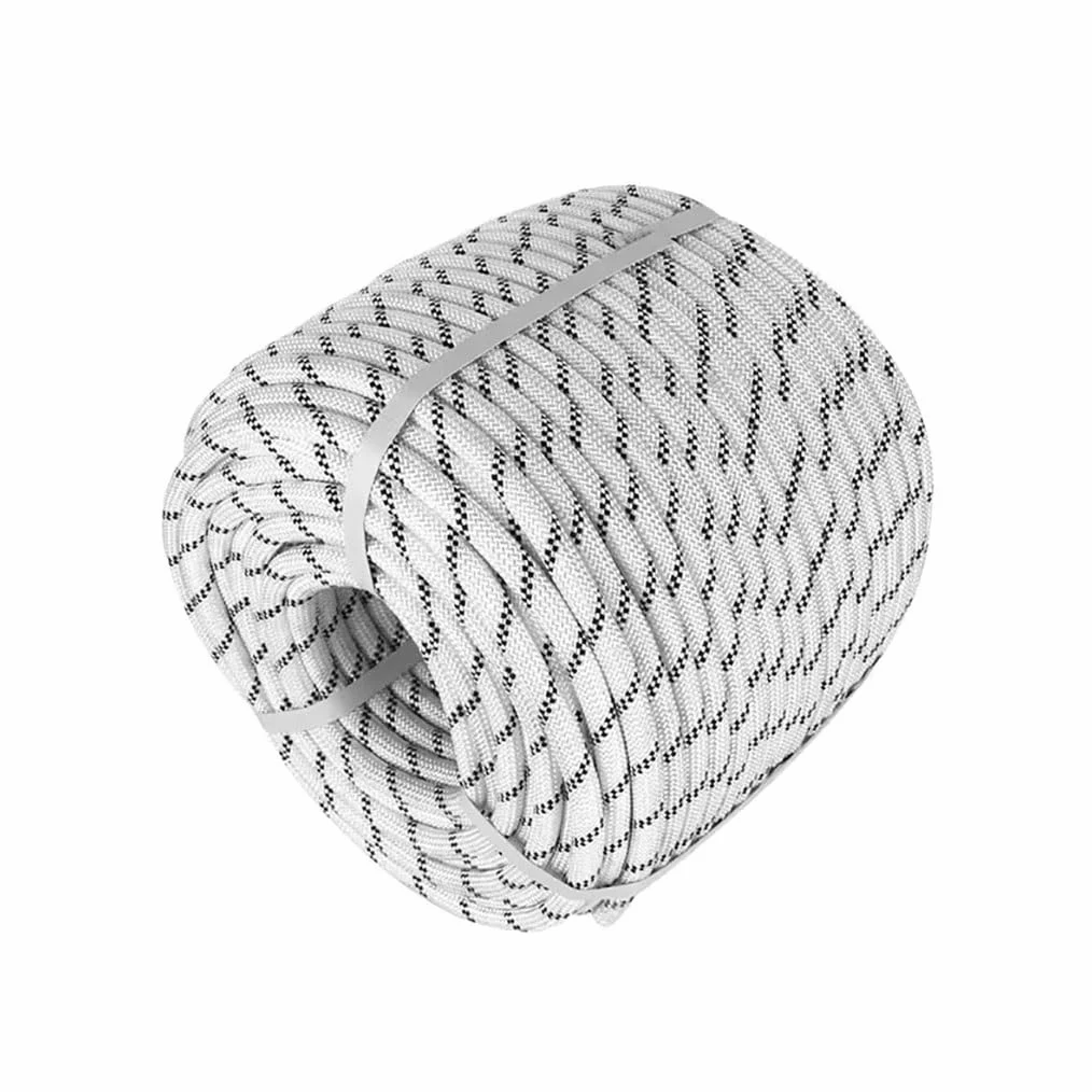 Cuerda Poliéster 8mm X 30m- Cordón Trenzado Cuerda Multiusos para Exterior Amarre Nautica Operaciones A Gran Altitud