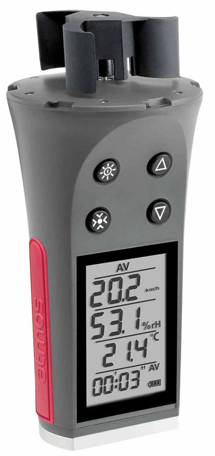 JDC Skywatch Anemómetro portátil Atmos con temperatura y humedad