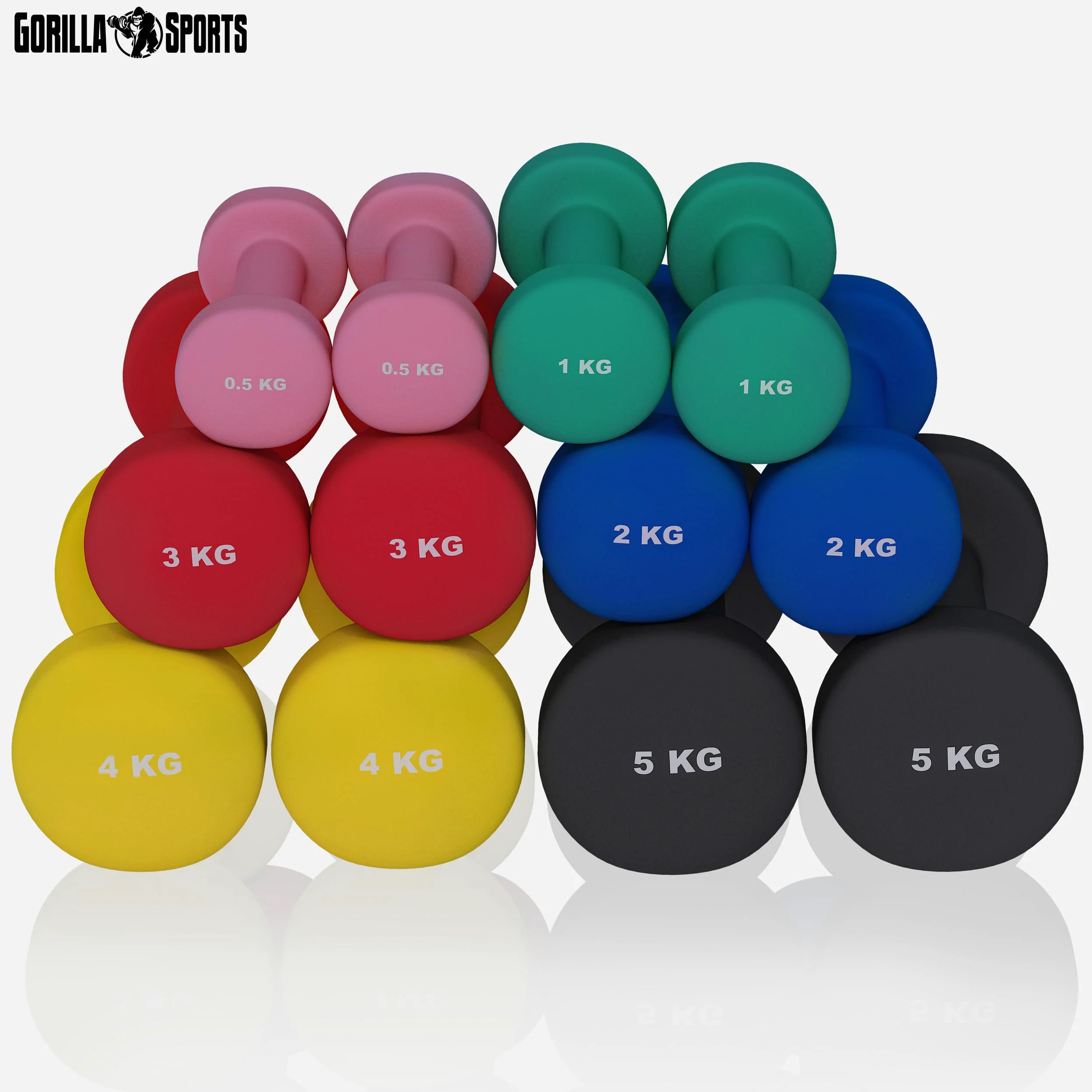 Gorilla Sports - Mancuernas de Vinilo