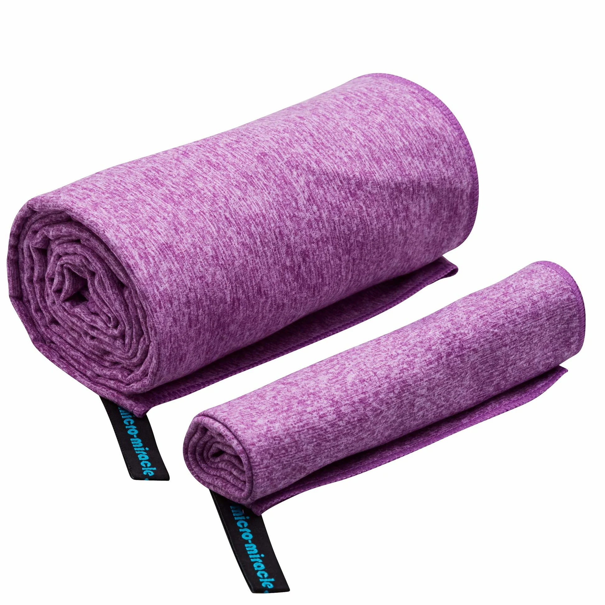 Microfibra Quick Dry Towel para el Gimnasio en casa, Playa, Deportes, Camping y Viaje, XL 30 x 60 Pulgadas, 2 en 1, Toalla pequeña incluida, súper Absorbente, extrasuave, Ligero y Compacto, con Bolsa