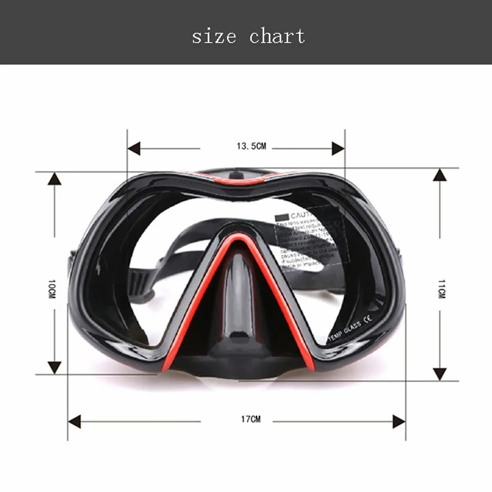 MRKU Gafas de Buceo Equipo de Snorkel Buceo Snorkel Lente única Mejorada Gafas de Buceo Profundo Profesional Máscara de Silicona líquida Gafas de natación de Vidrio Templado Máscara de Snorkel