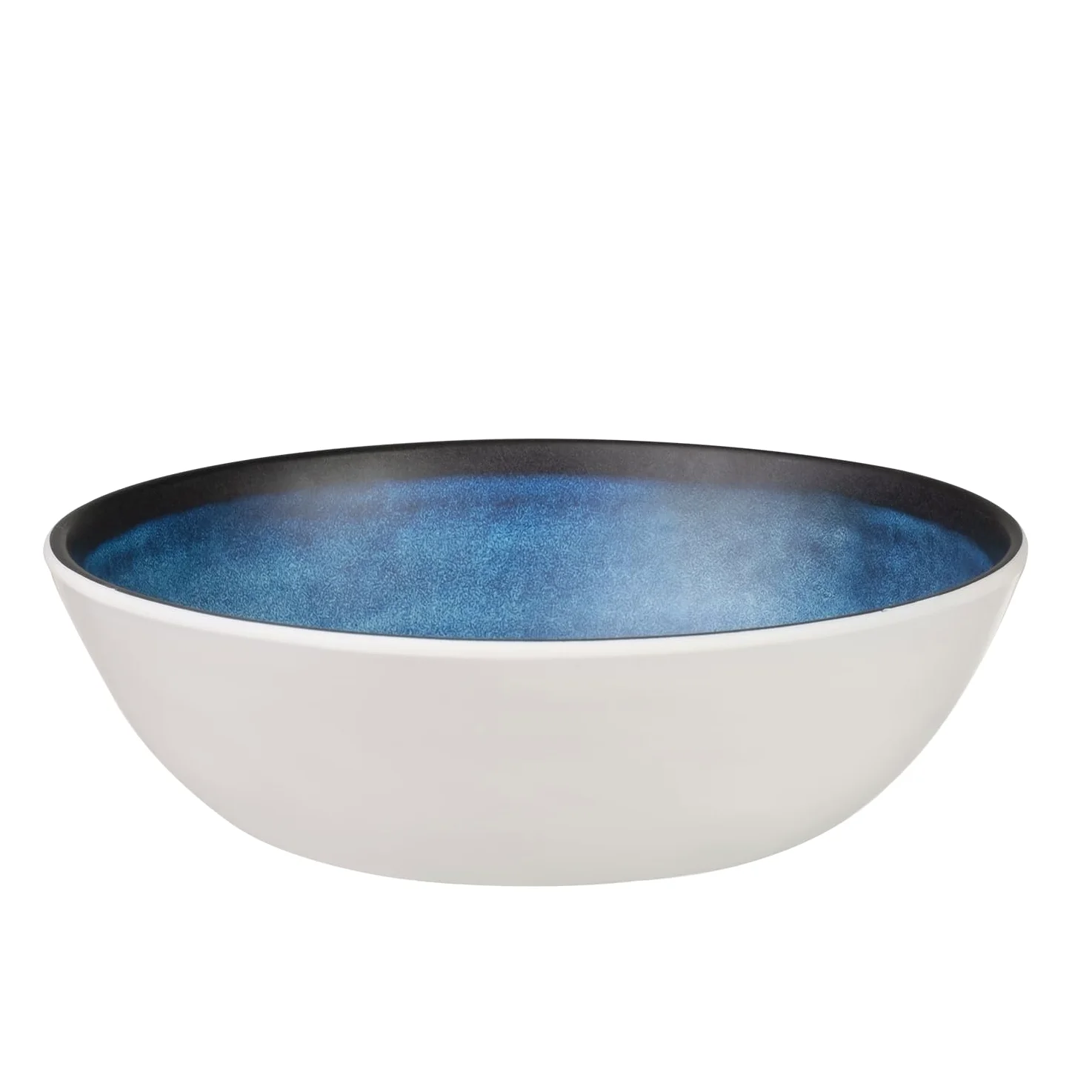 Vajilla de melamina para camping, 4 personas, Deep Ocean + 4 vasos Milano de vasos de agua, vajilla de pícnic, barbacoa