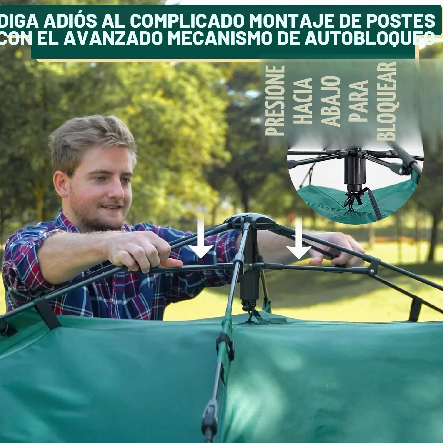 Reactive Outdoor Tent - 3 Second Tent - 3 Sec Instant Pop Up Tent - Easy and Quick Setup Camping Tent - 1 Person Setup Waterproof Double Layer Outdoor Camping Tent
