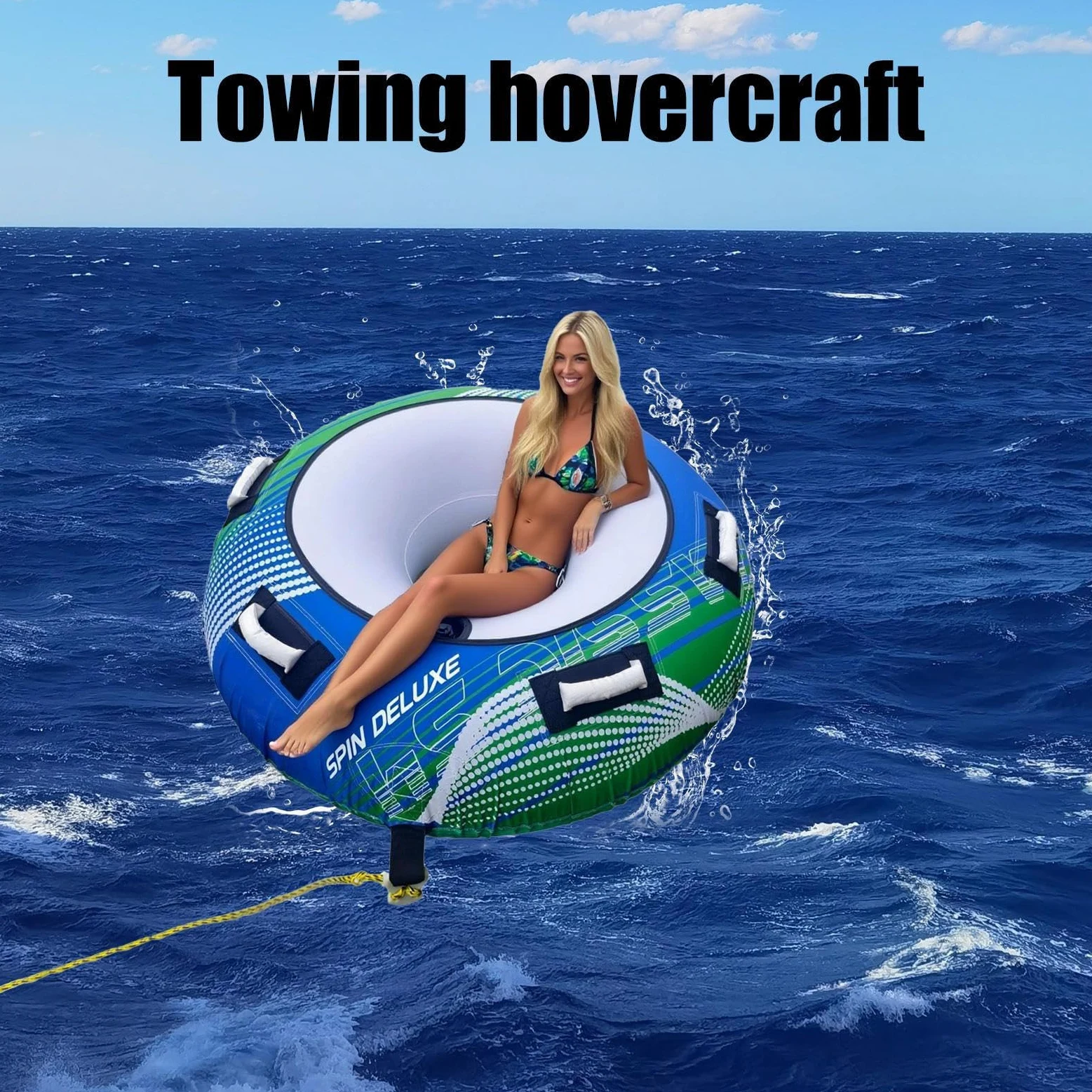 Tubos Remolcables para Botes Portátil Resistente Al Desgaste | Balsa Inflable Para Esquí Acuático Para Kayak Natación Rafting Lago Piscina Y Río