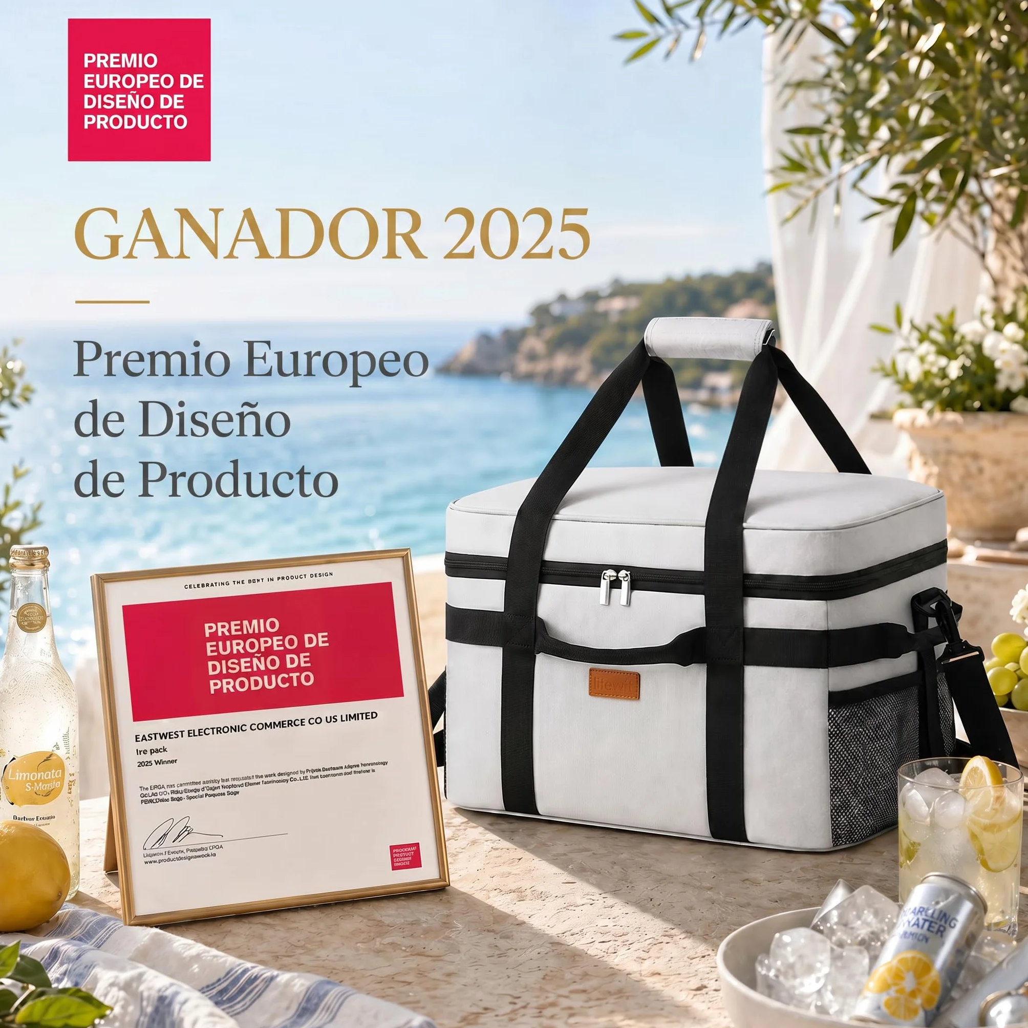 Lifewit Nevera Portatil, Bolsa Termica Grande, Cooler Bag Plegable con múltiples asas, Bolsa Nevera Porta Alimentos para Hombre Mujer, Porta Alimentos para Picnic, Camping, Barbacoa, Gris Seda, 30L