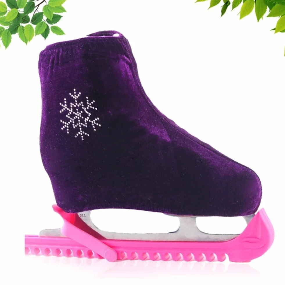 Honseadek Funda antisuciedad para patines hecha de tela de forro polar grueso, absorbe la humedad y los arañazos, costuras reforzadas para un ajuste seguro durante todo el tiempo (morado L)
