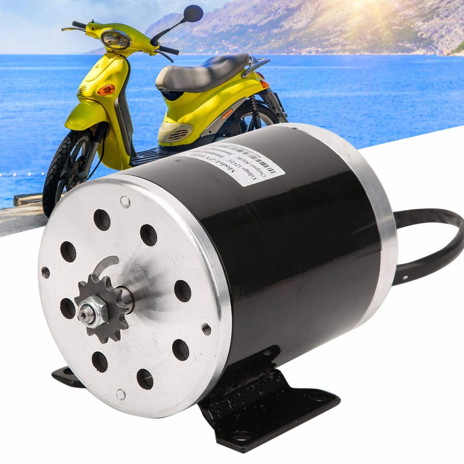 Motor Cepillado 12V 500W 2500 RPM para Scooter Eléctrico