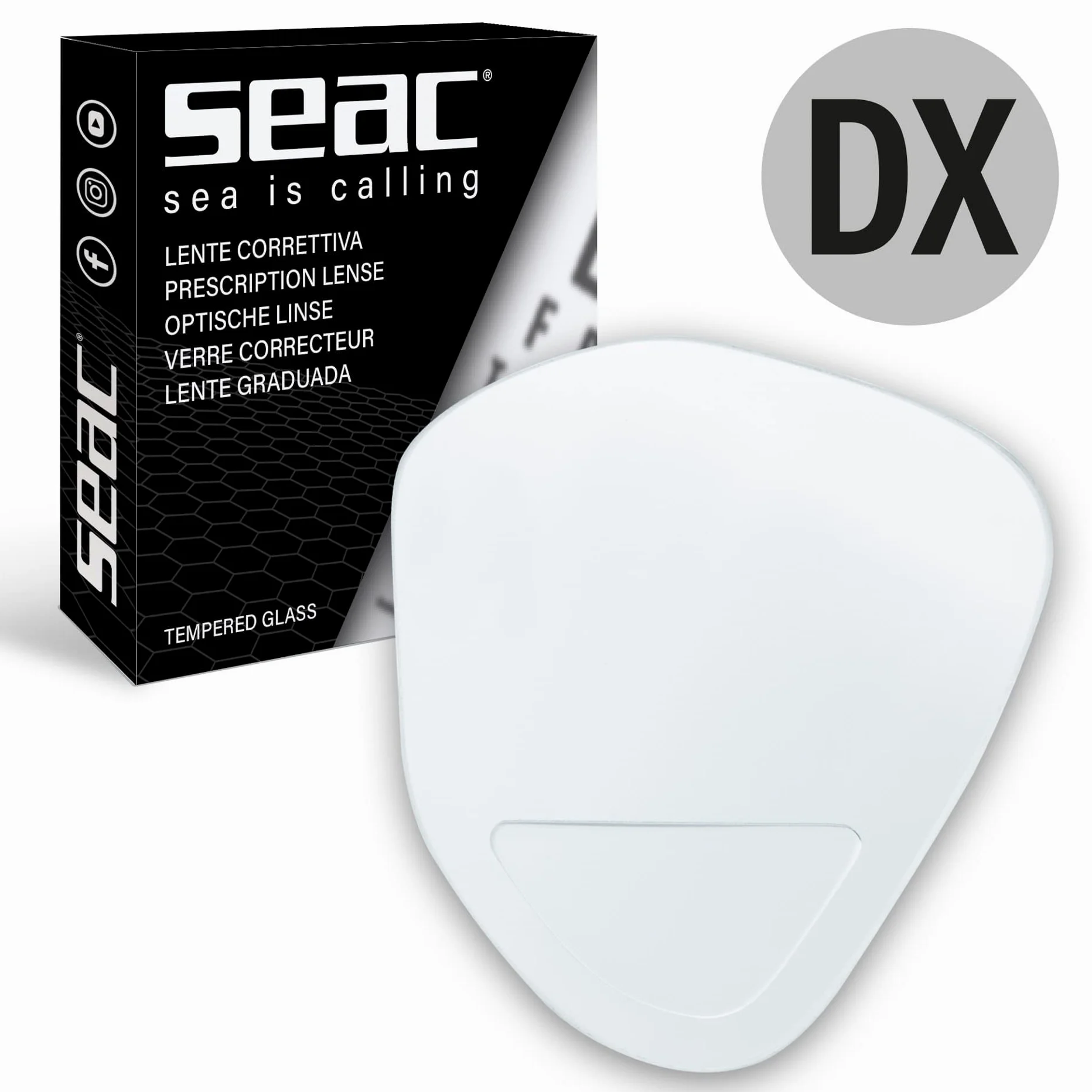 SEAC Italia Lens - Lente Graduada Ojo Derecho Unisex Adulto