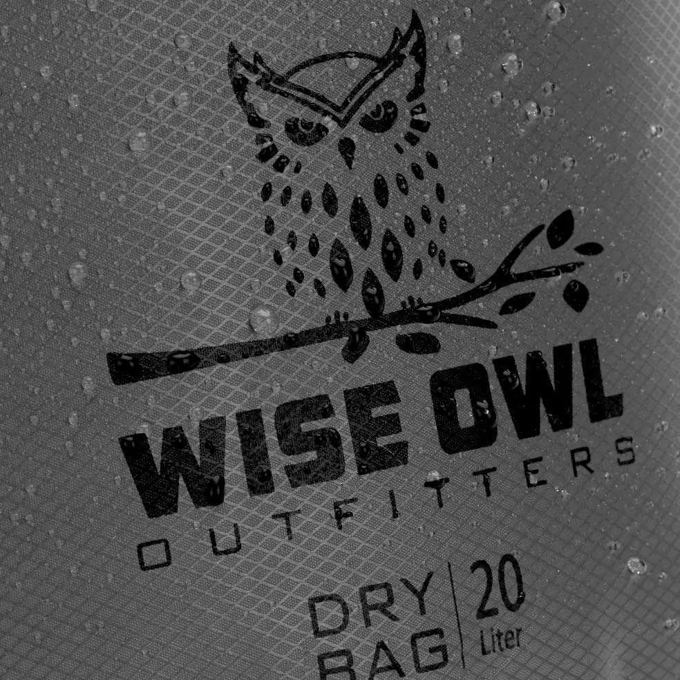Wise Owl Outfitters Paquete de 3 bolsas impermeables ligeras y herméticas de 5L/10L/20L, bolsas secas pequeñas y grandes para kayak, playa, viajes, canotaje, senderismo