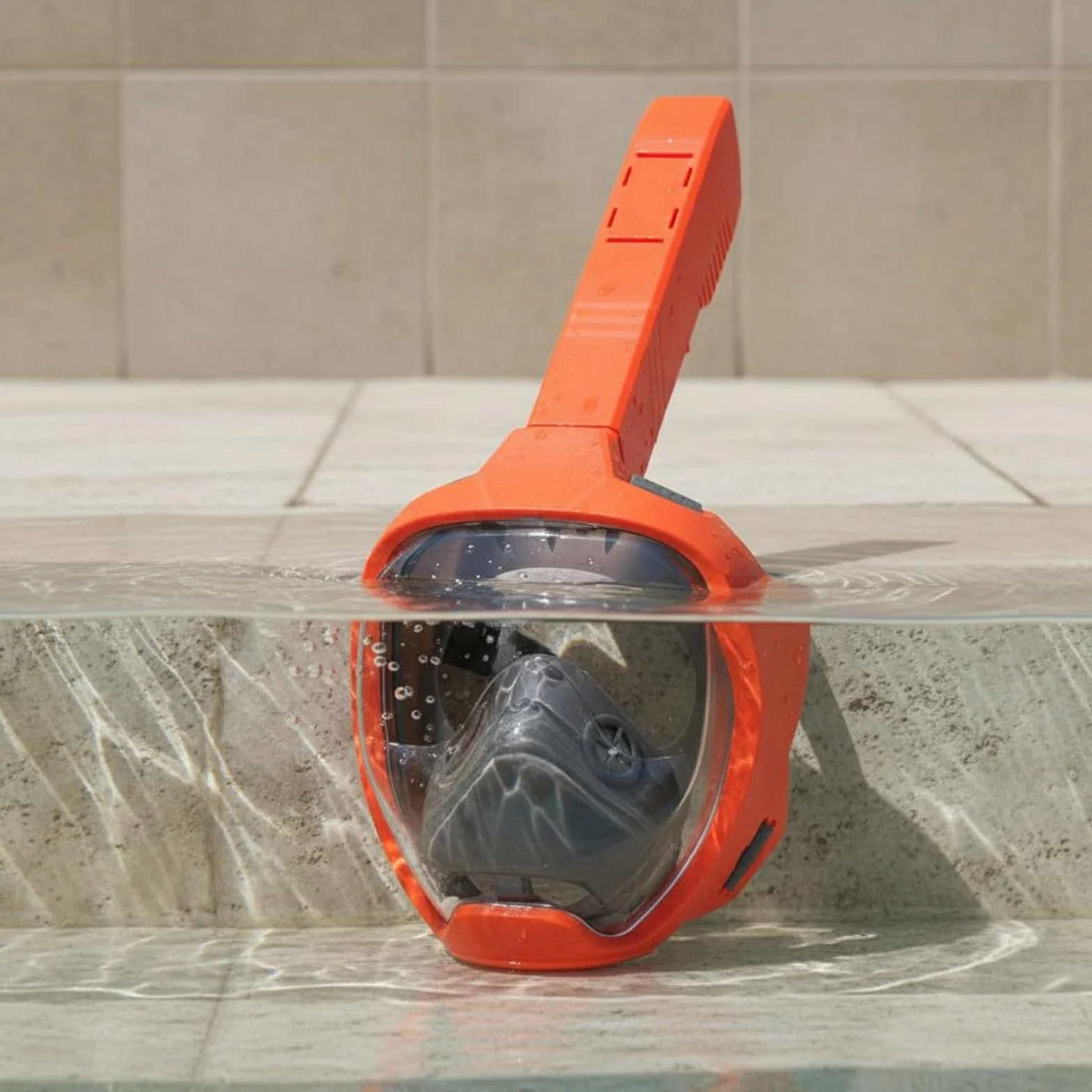 Visor de Snorkel de Cara Completa Máscara Buceo con Material y Silicona Alimentaria Adecuada para Adultos en Turismo de Playa Snorkel de Día Acuático