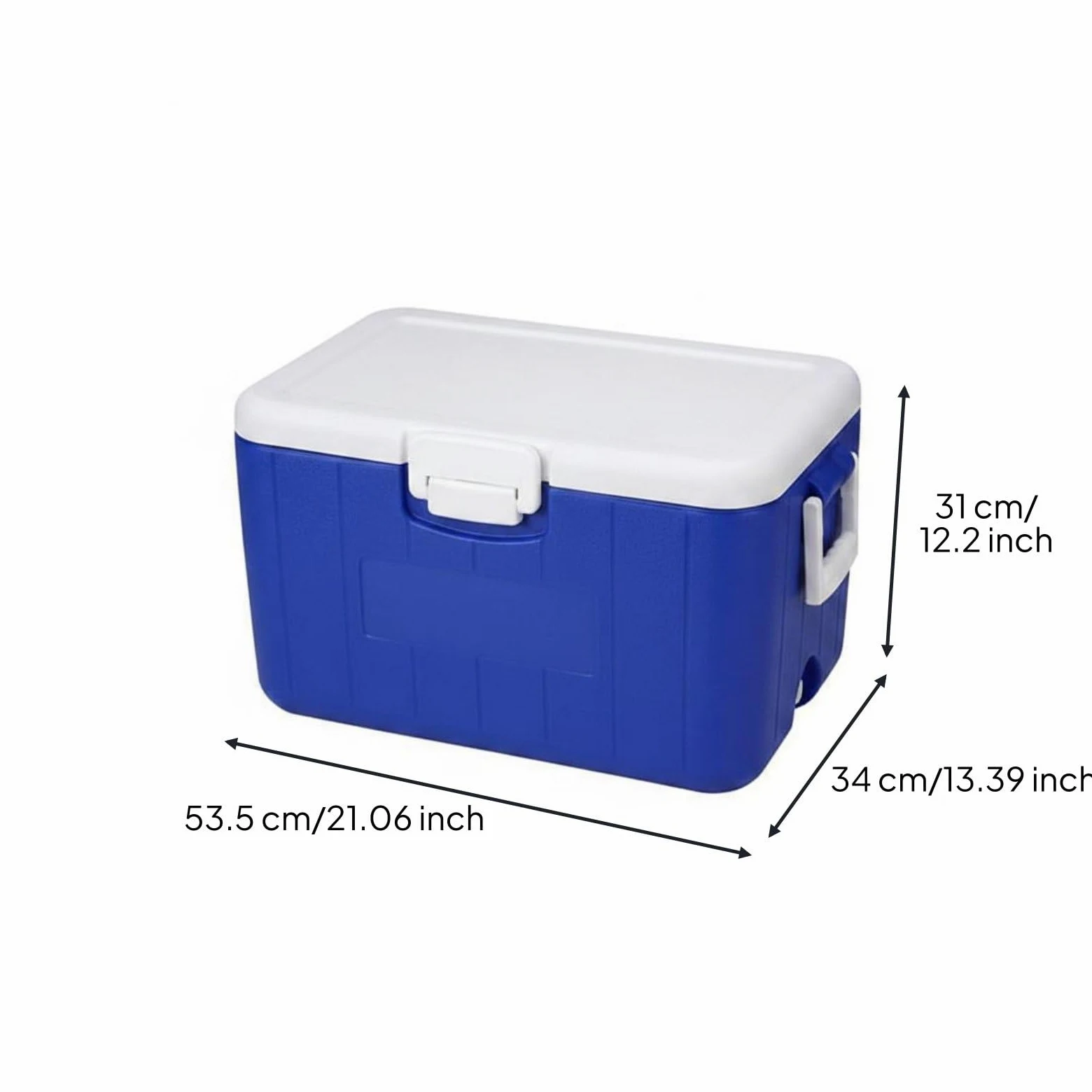 B Baosity Portátil Recipiente Caja Térmica Depósito de Hielo con Aislamiento Termosellado sin Necesidad de Energía Adecuado para Picnic Excursiones, 30 L, Comercial con Asas Laterales
