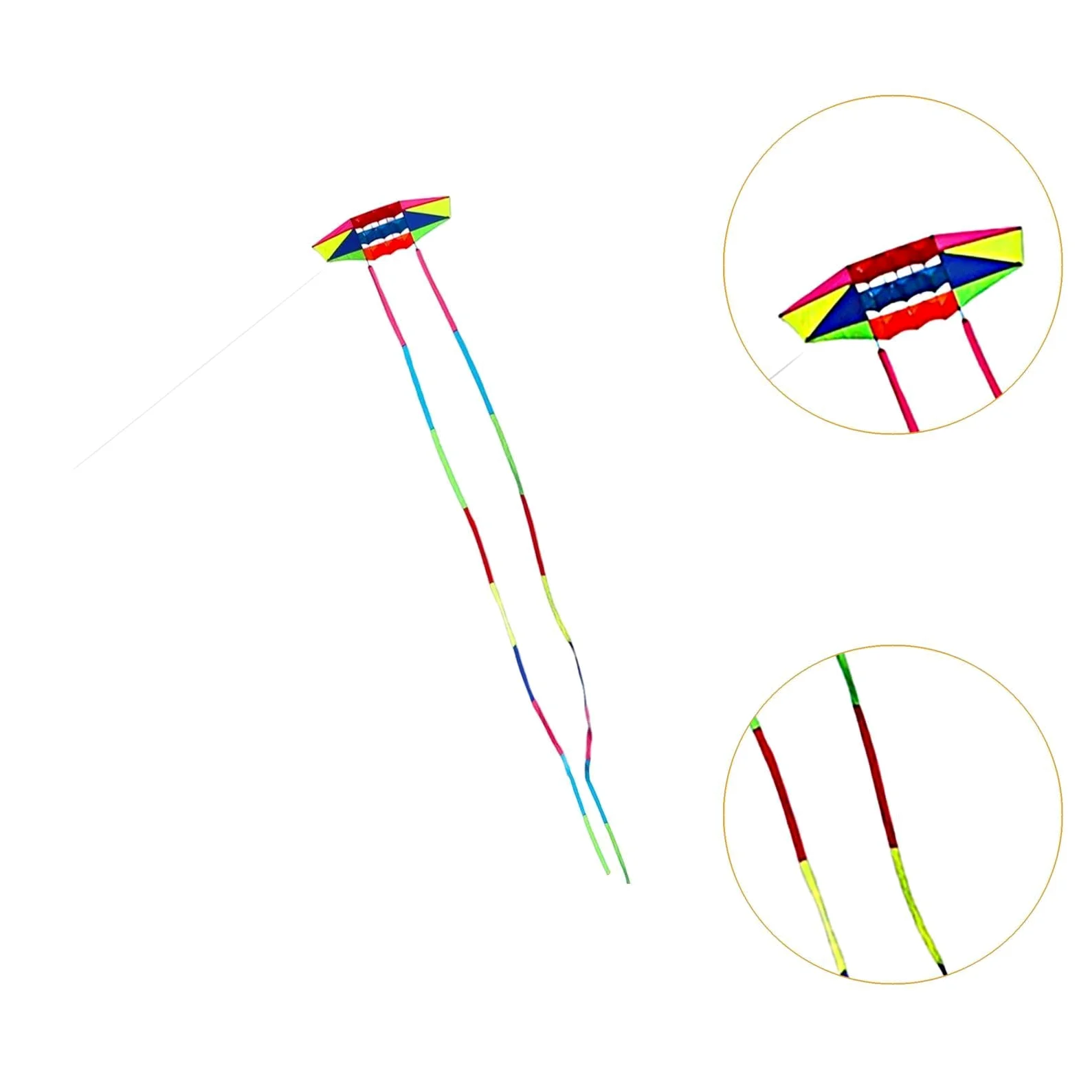 Cometa Colorida para Niños Y Adultos, Juguete Volador Grande para Jardín, Patio Trasero Y Pradera.