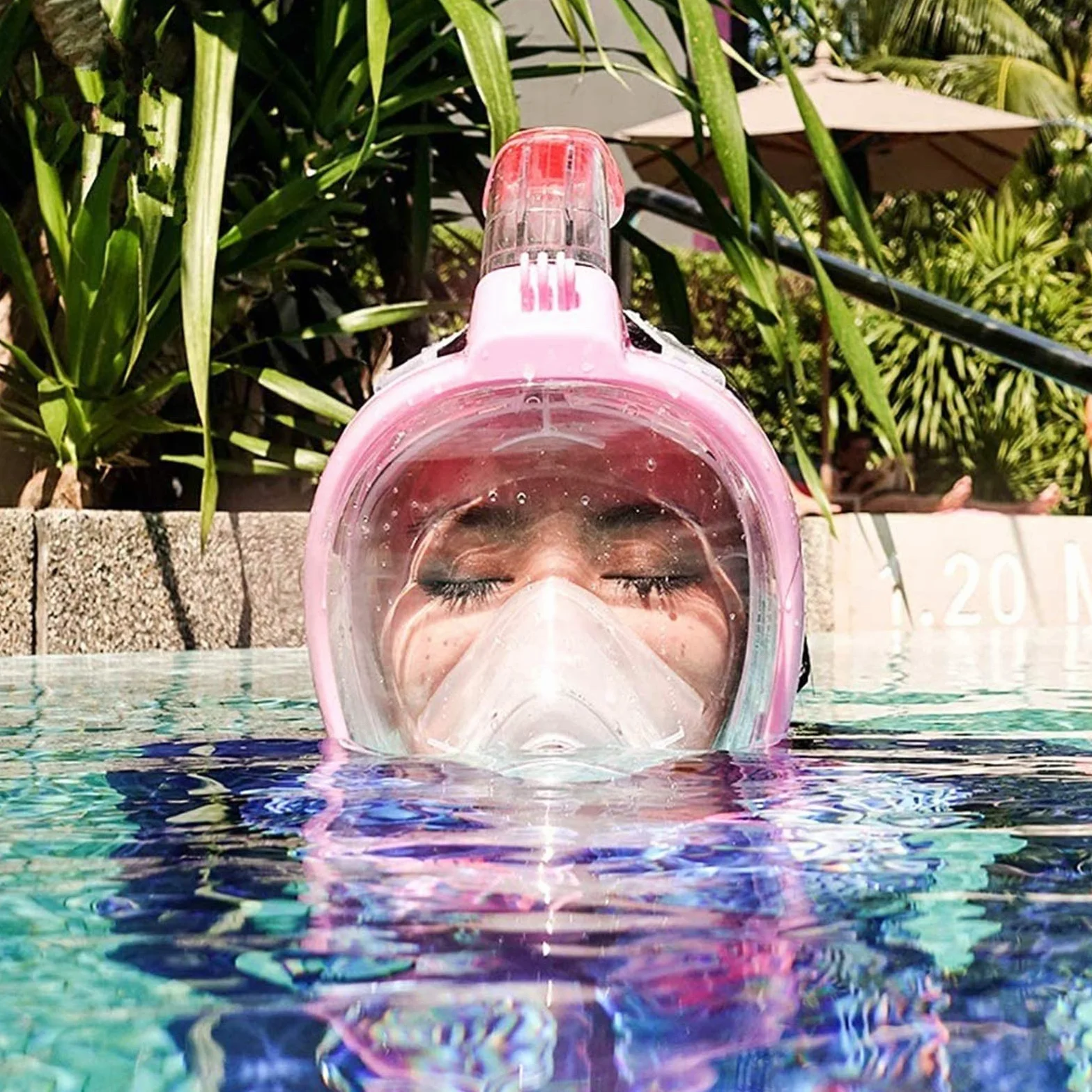 Máscara de Buceo, Gafas , Equipo Snorkel seco, Traje , natación, máscara Cara Completa