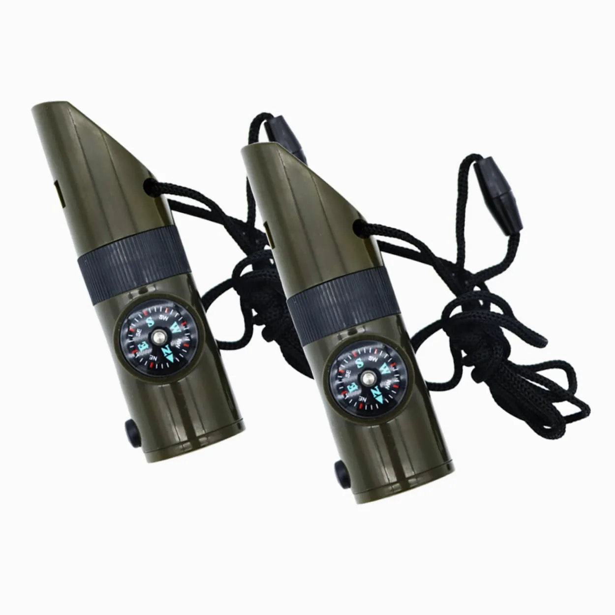 BESPORTBLE Brújula Silbato Brújula para Collar De Supervivencia Cordones Radio Cerillas De Tiro con Arco Silbato De Supervivencia Portátil Silbato De Supervivencia Al Aire Libre Silbatos De