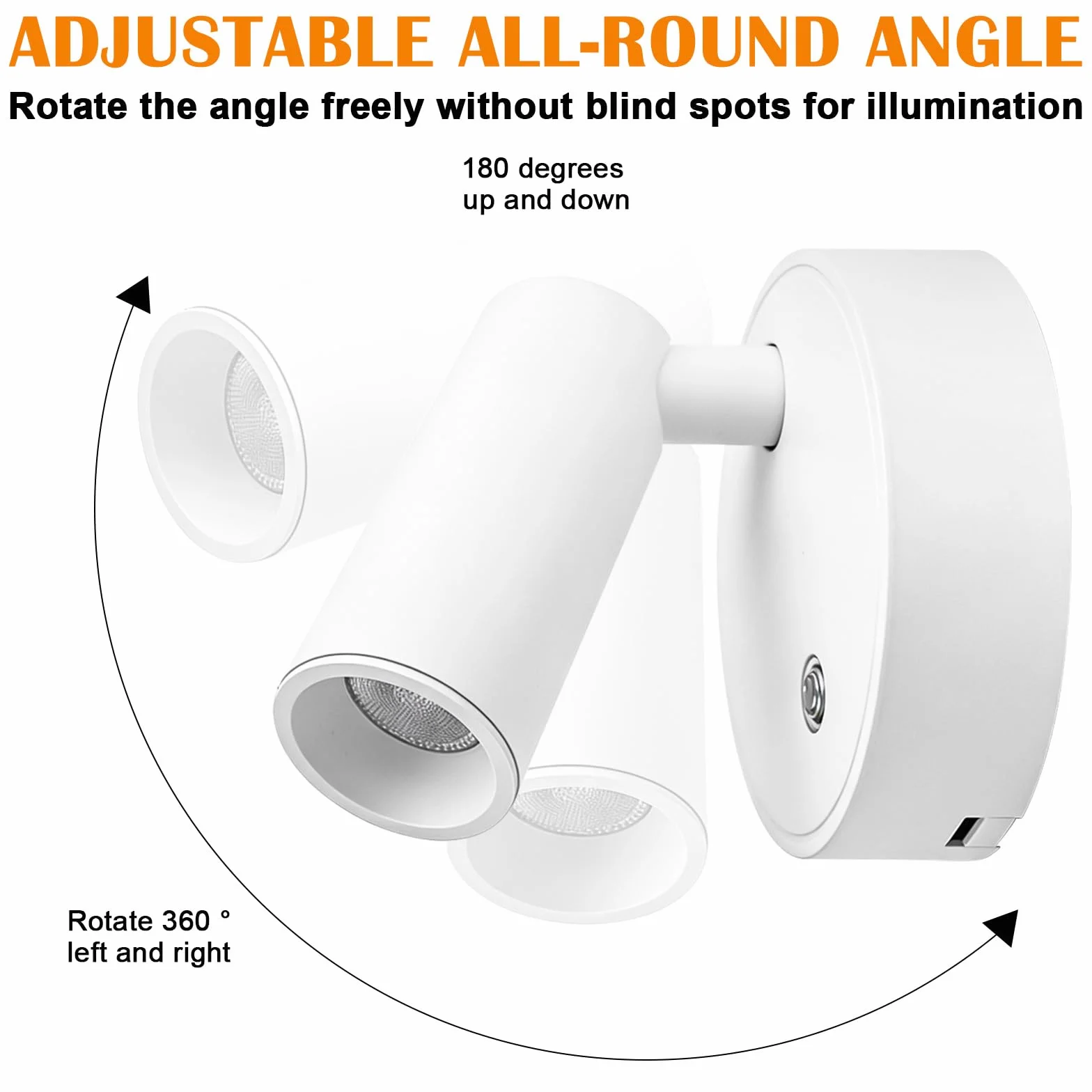 Focos LED para interiores con mando a distancia, 3 temperaturas de color, recargables, regulables, blanco