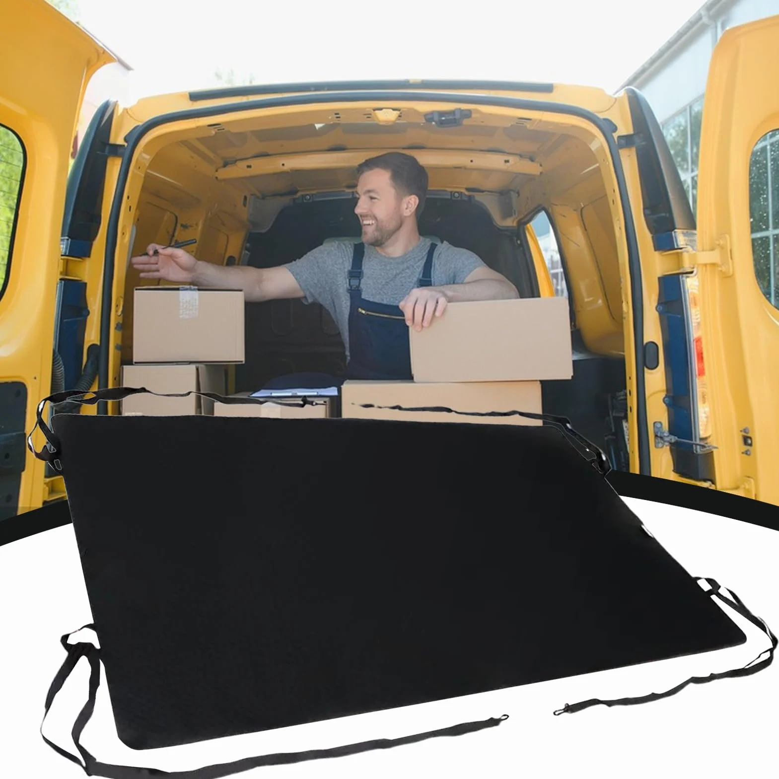 Toldo para Puerta Trasera de Furgoneta,Cubierta de Sombra Solar para Camión | Protector Impermeable Trasero para Acampada Picnic Autocaravana Playa Exteriores