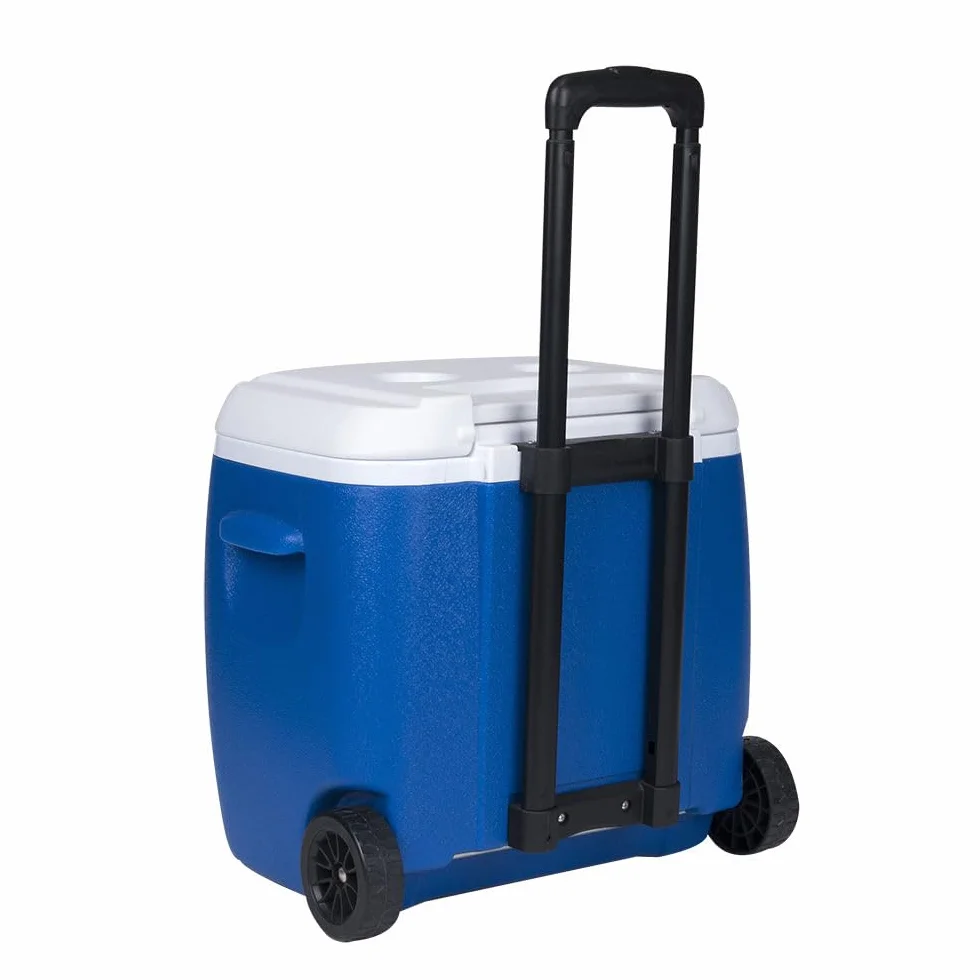 CREVICOSTA QUALITY MARK MARCAS DE CALIDAD - Nevera Rígida con Ruedas Nevera MEDITERRÁNEA 28 L. Azul