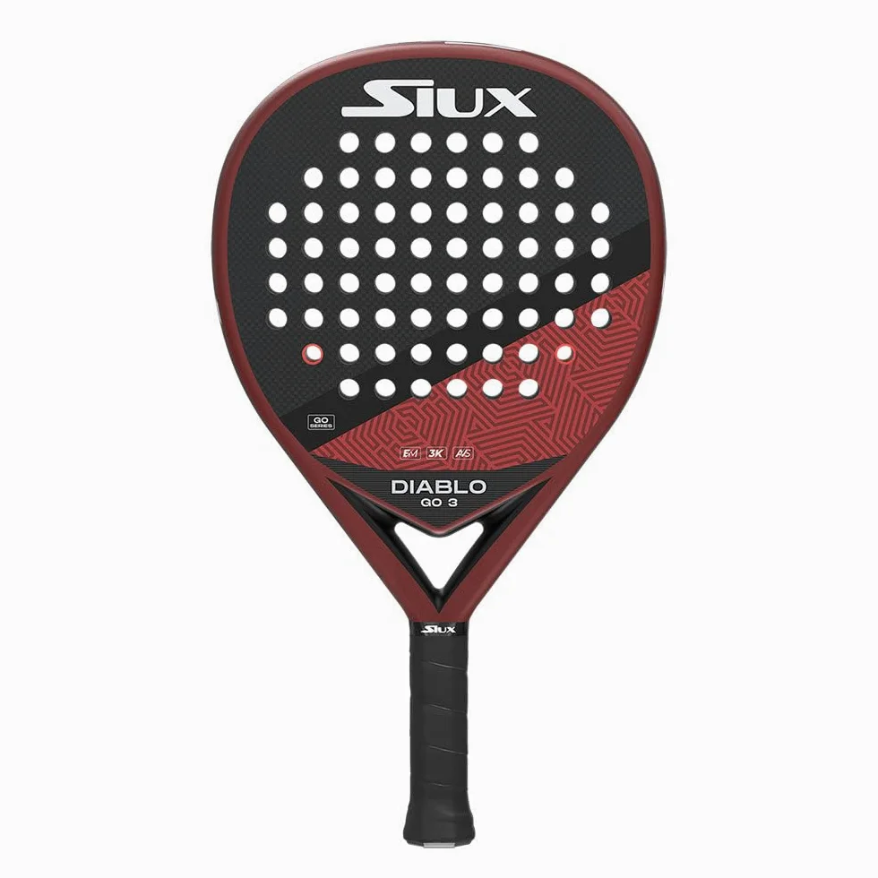 Siux - Pala de Pádel Diablo Go 3 Nivel intermedio Forma híbrida - Equilibrio Entre Control y Potencia