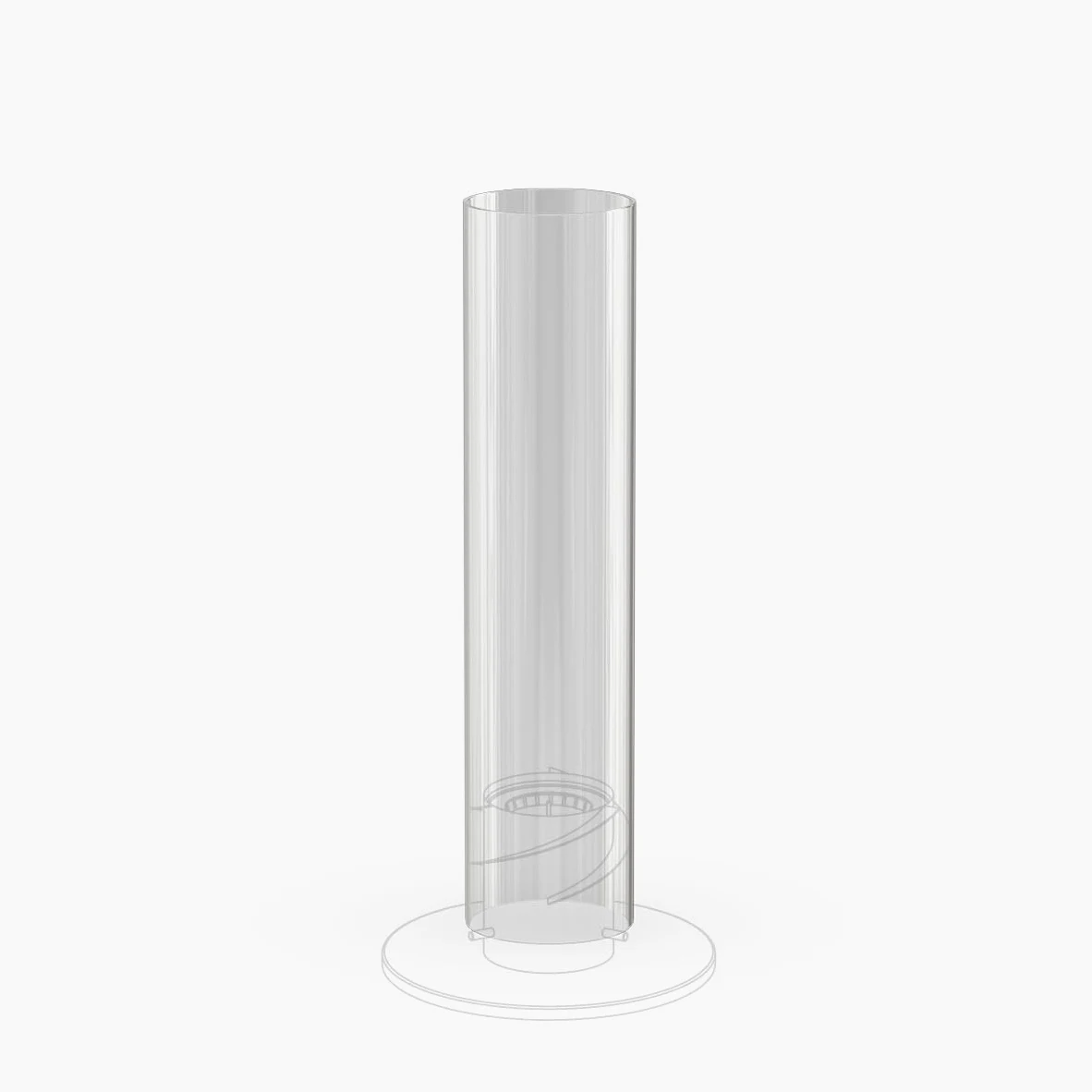 höfats - Cristal de repuesto Spin 120 - Pieza de repuesto para lámpara de mesa Spin 120, antorcha y hoguera - Cilindro de vidrio de borosilicato resistente al calor