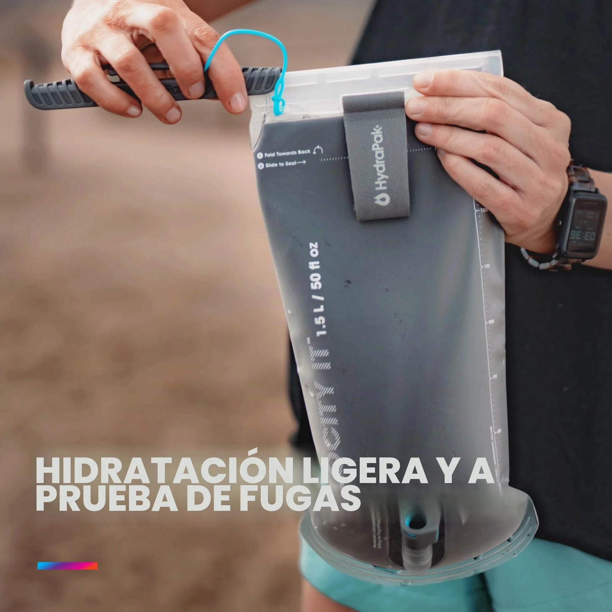 HydraPak Velocity IT (depósito de hidratación de 1,5 L o 2 L) – Bolsa de agua aislada para paquete de hidratación – Válvula de mordida autosellante, a prueba de fugas y apta para lavavajillas
