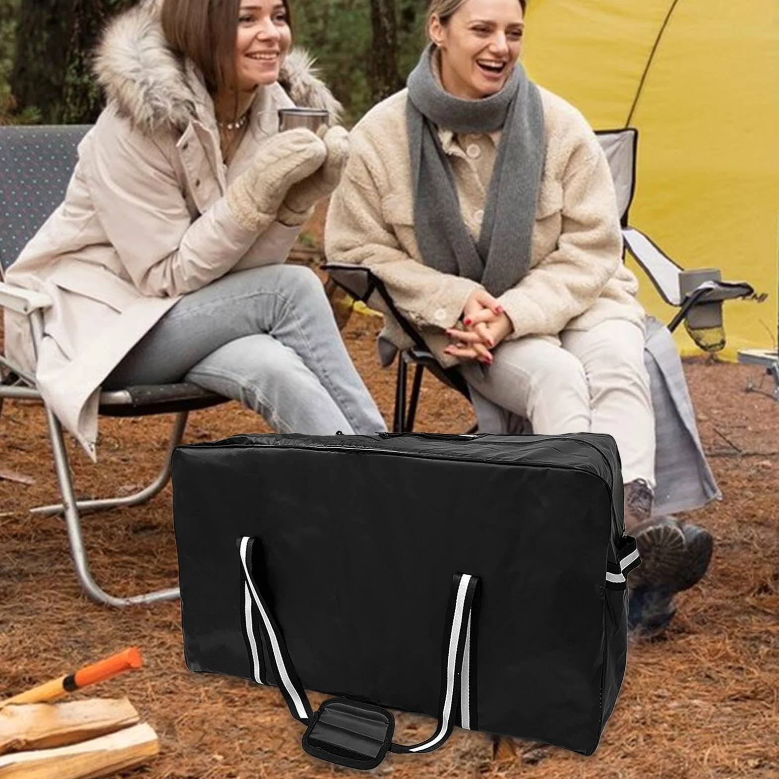 Bolsa De Hockey sobre Hielo - Bolsa De Equipo De Hockey De Gran Capacidad, Bolsa De Hockey Duradera Y Elegante | Diseño Espacioso Ajustable para Patines, Palos, Almohadillas Y Equipos, V