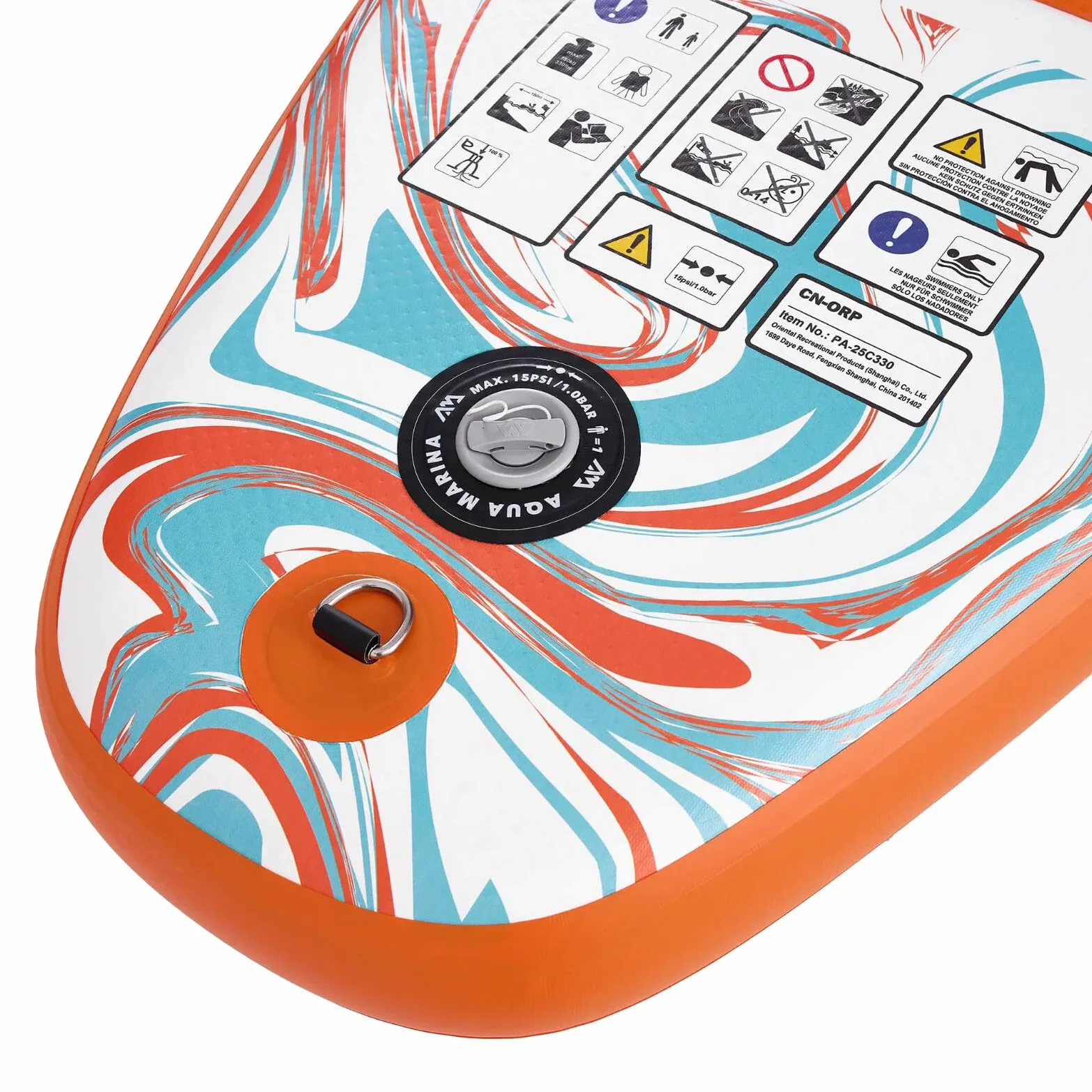 Aqua Marina Pure Air Coast 10'10 - Tabla de surf hinchable (330 x 82 x 15 cm)