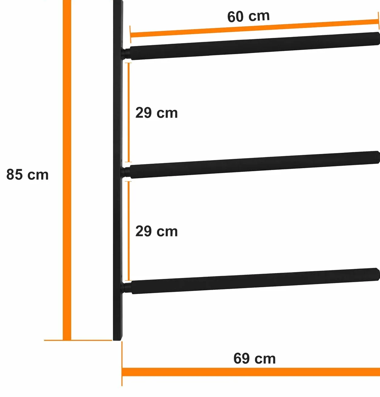 Yes4All Soportes de pared para tablas de paddle, Soportes para tablas de surf con acolchado de espuma, Almacena y exhibe hasta 3 tablas de surf, snowboards, longboards, negro