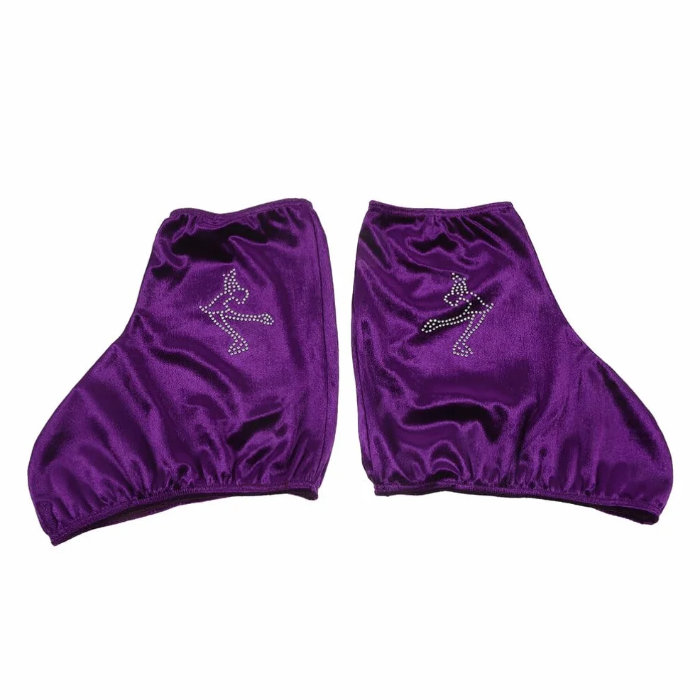 Happyyami Fundas para Patines De Hielo Elásticas Cubiertas De Poliéster para Botas De Hockey Y Patinaje Artístico Niños Y Adultos 7.87X5.90 Pulgadas Protección Ajustable