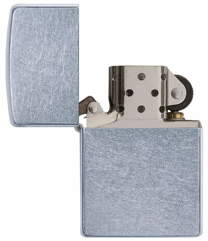 Zippo Encendedor a Prueba de Viento Street Chrome Recargable Estuche de Regalo Metal
