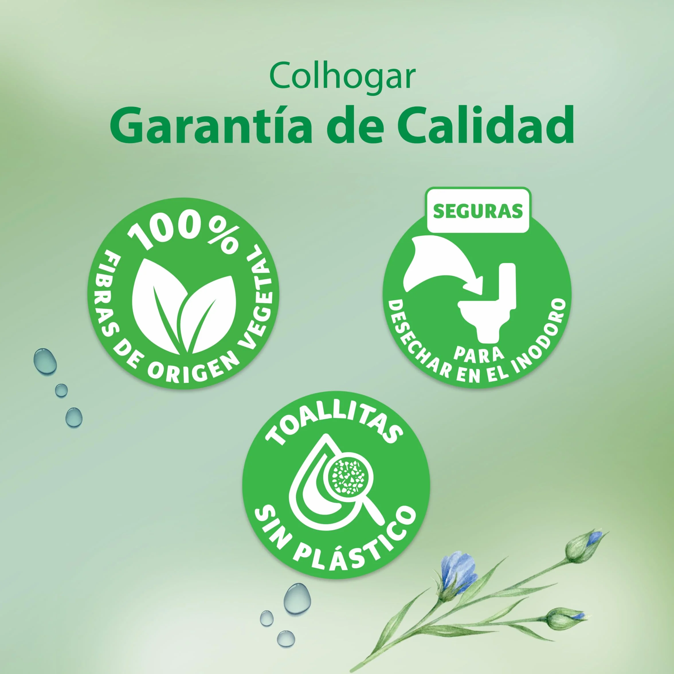 Colhogar Aloe 8x80 Papel Higiénico Húmedo Desechable con Extracto de Aloe Vera Sin Alcohol 640 Toallitas