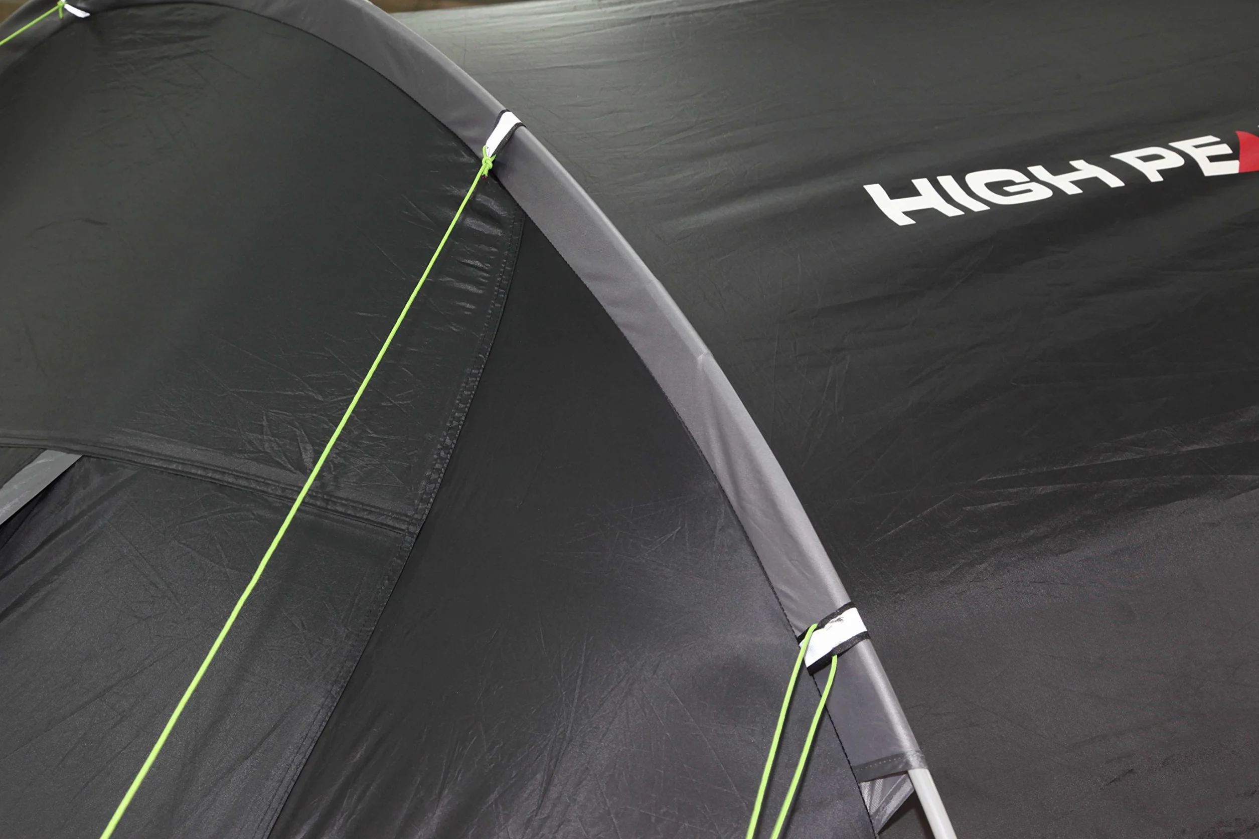 High Peak Tauris 6 Tienda, Gris Oscuro/Verde, 620 x 240 x 200/190 cm