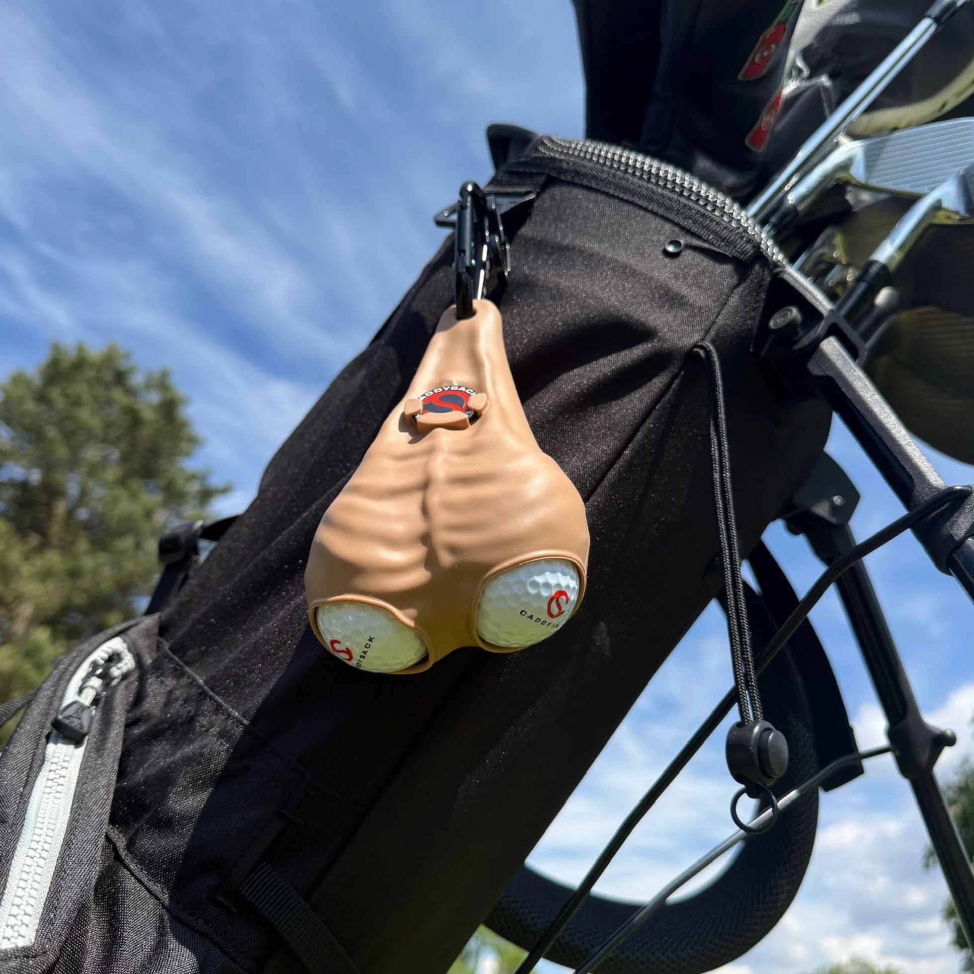 CADDYSACK Ball Holder and Dispenser Gift Set Paquete de Soporte y dispensador para Pelotas de Golf, Unisex, Beige